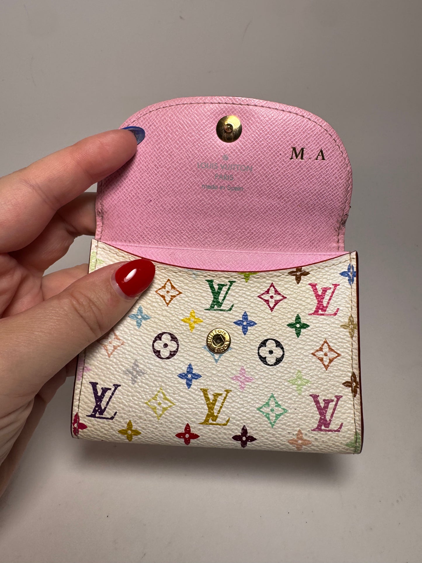 Louis Vuitton Multicolor Monogram Rosalie Coin Purse (Murakami Collection)