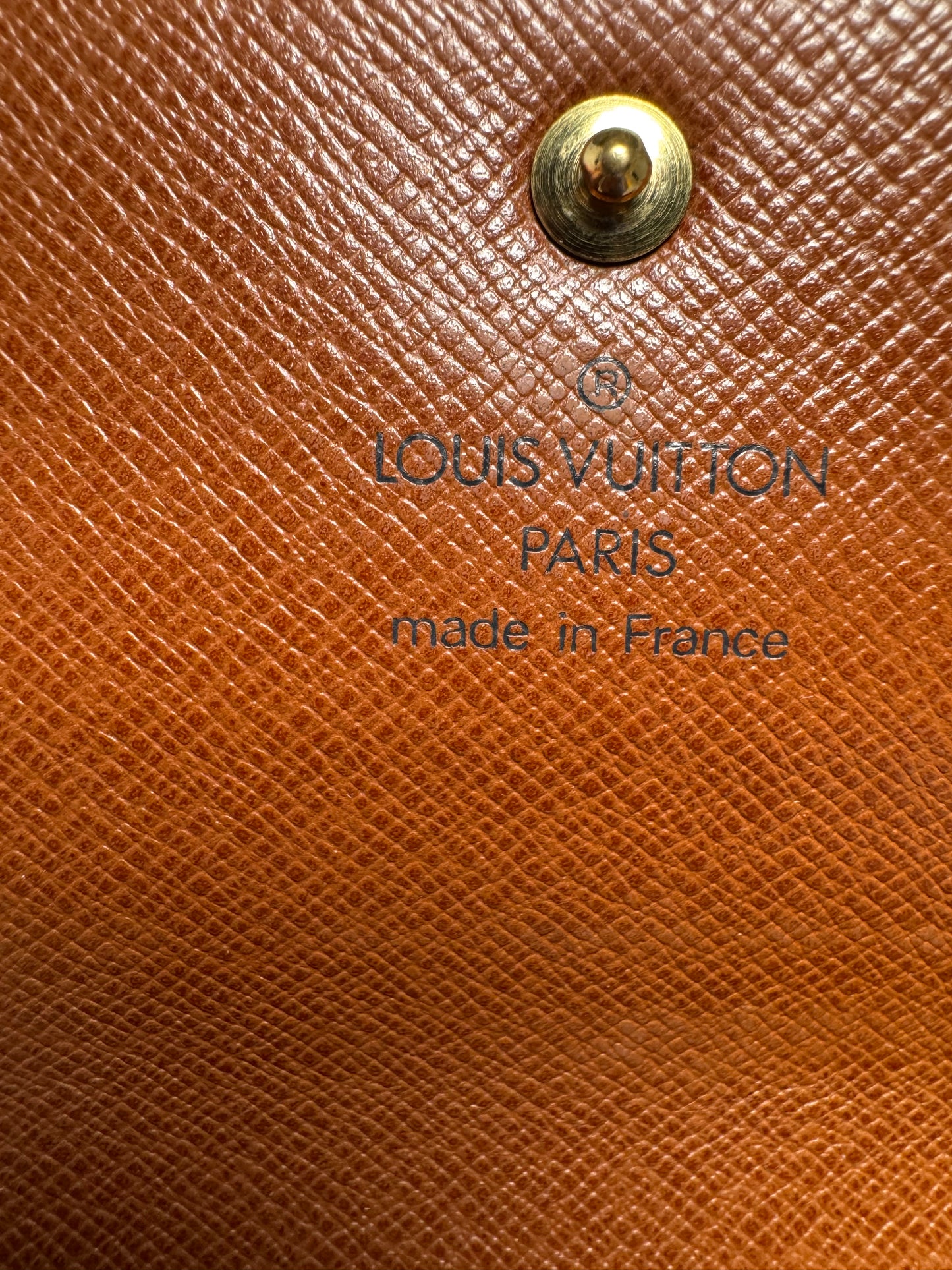 Louis Vuitton Porte Tressor Etui Papier Monogram Slim Snap Wallet, January 2001 in France