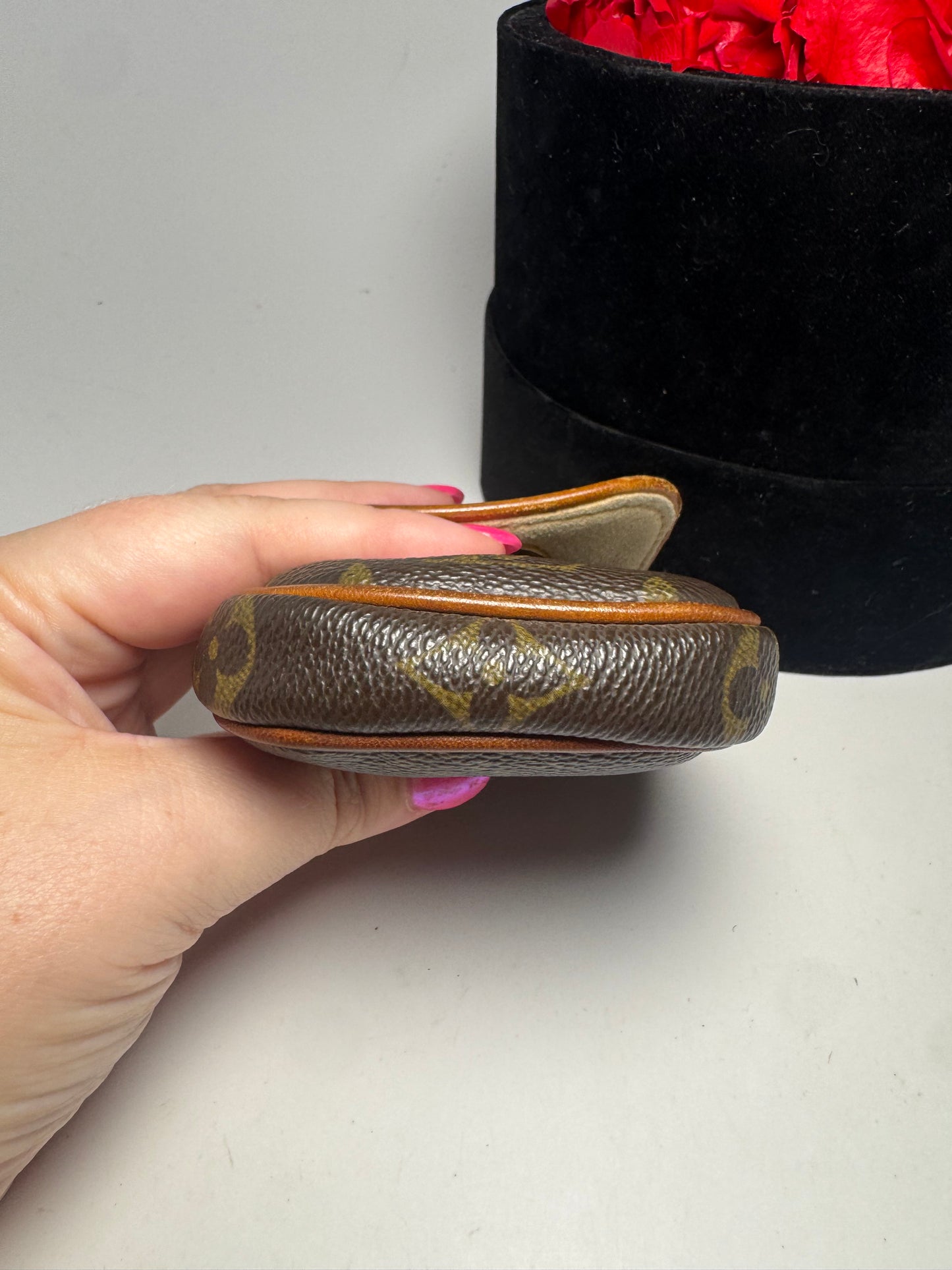 Louis Vuitton Tikal Pouch w/Key Cles Turn Lock Monogram Pouch