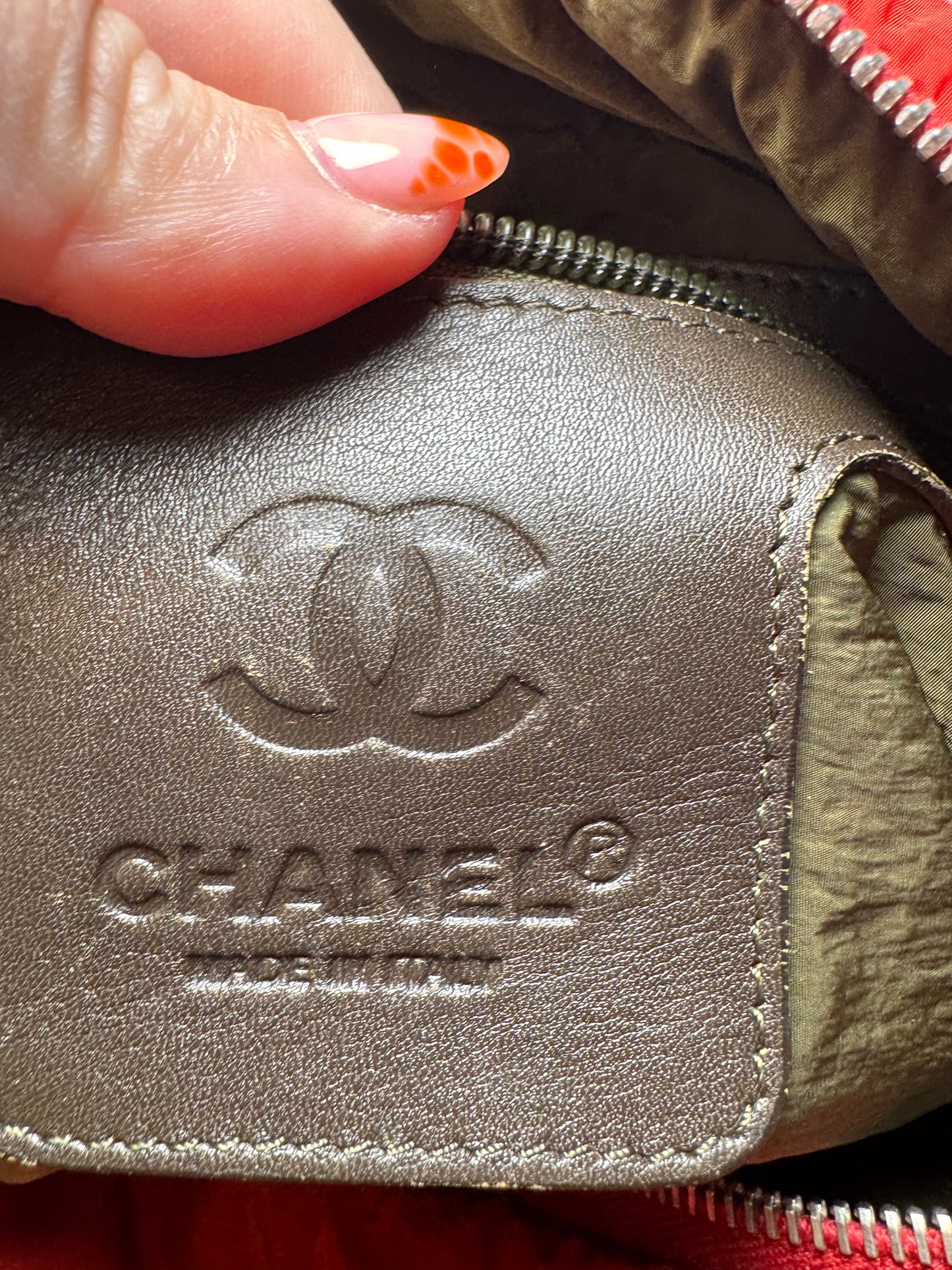 Chanel Coco Cocoon Tote Bag Red Nylon Tote