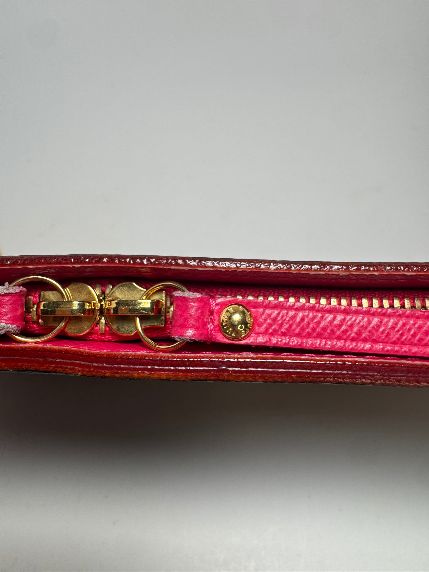 Louis Vuitton Insolite Wallet/Wristlet Multicolor Monogram w/Hot Pink Interior