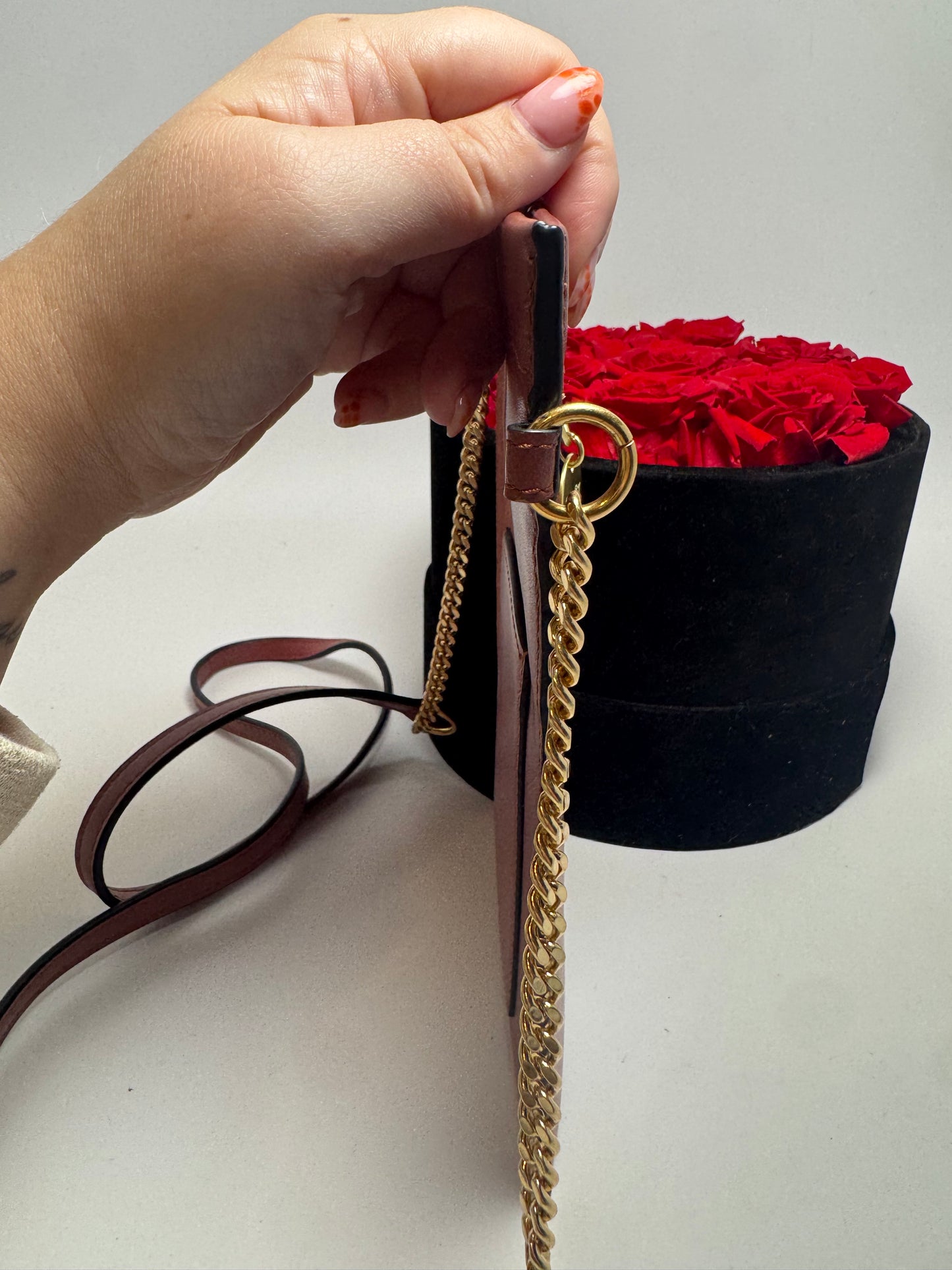 See by Chloe Shoulder Bag Pink Leather & Suede