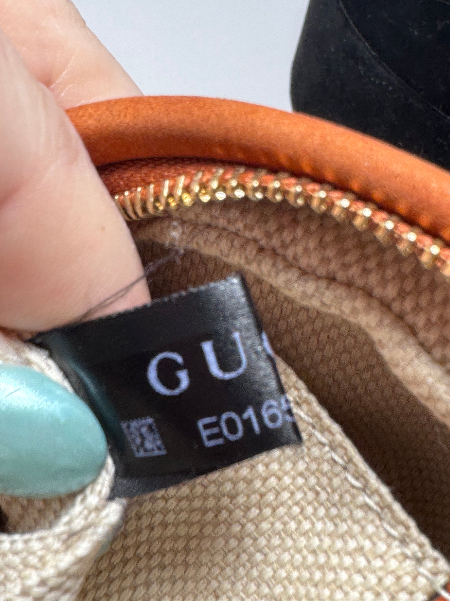 Gucci Vitello Mini Nubuck SoHo Burnt Orange Crossbody/Shoulder Bag