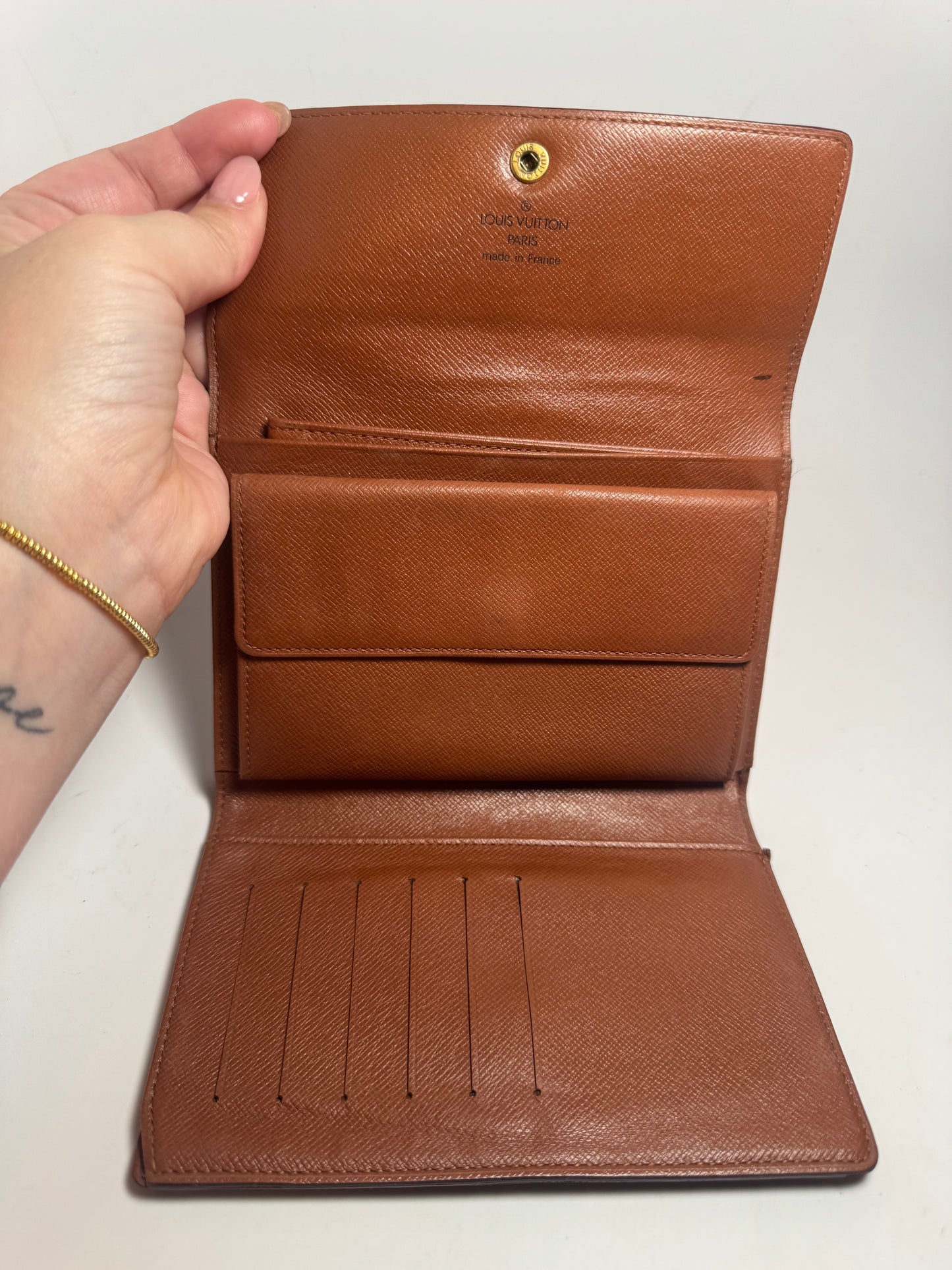 Louis Vuitton Porte Tressor Etui Monogram Wallet/Passport Holder