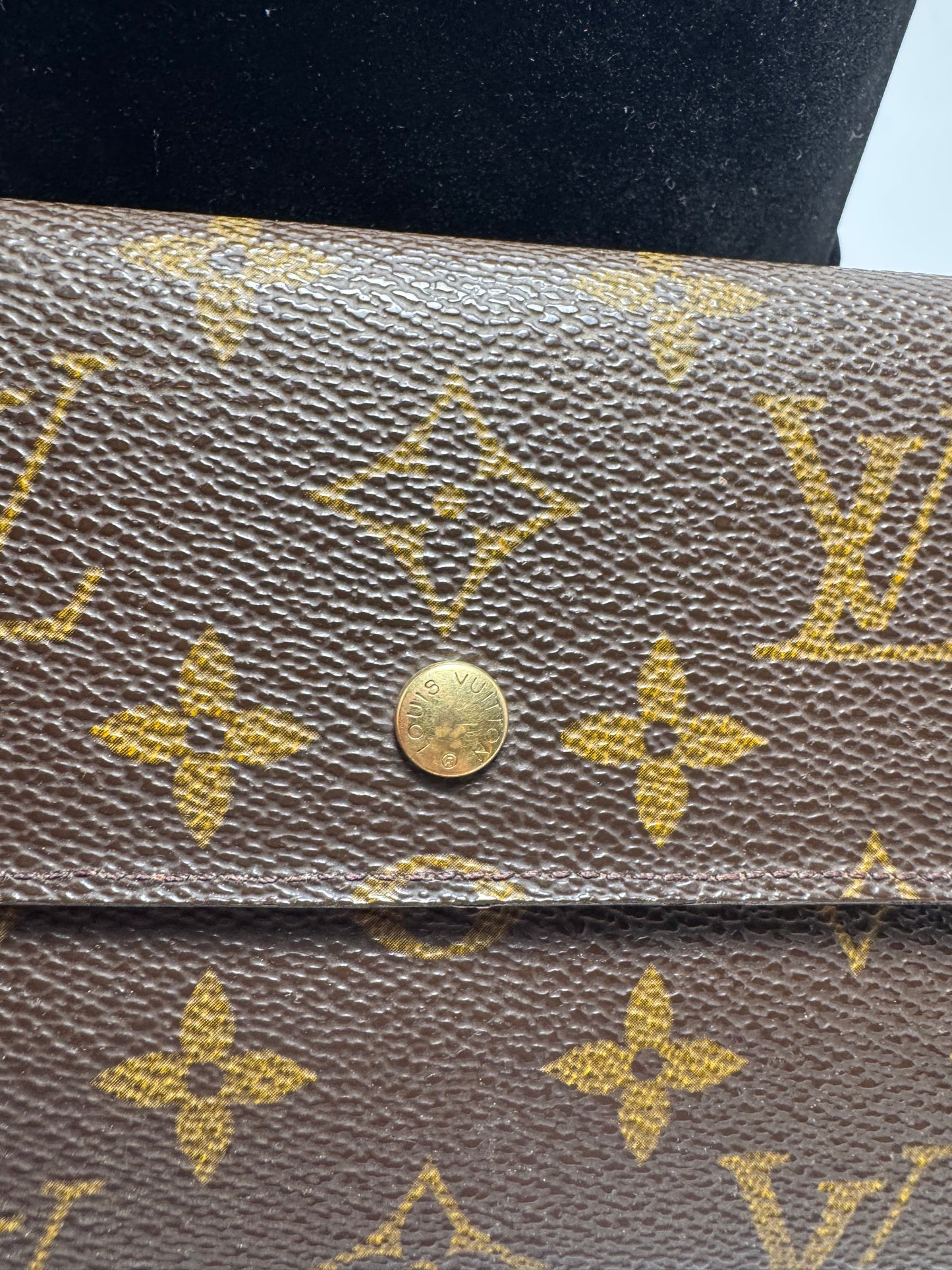 Louis Vuitton Sarah Monogram Wallet on Chain Made in France