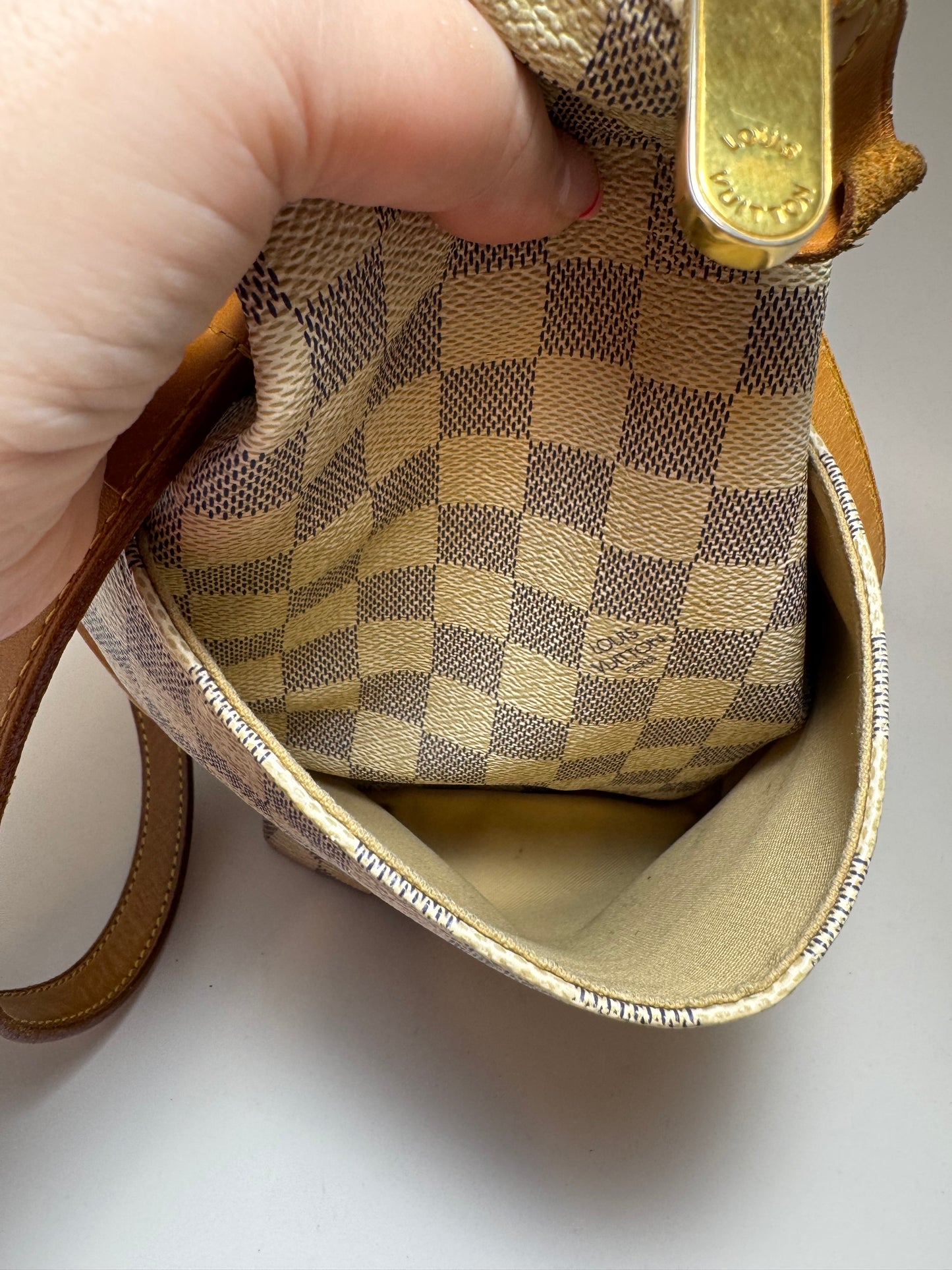 Louis Vuitton Totally MM in Damier Azur Tote Shoulder Bag
