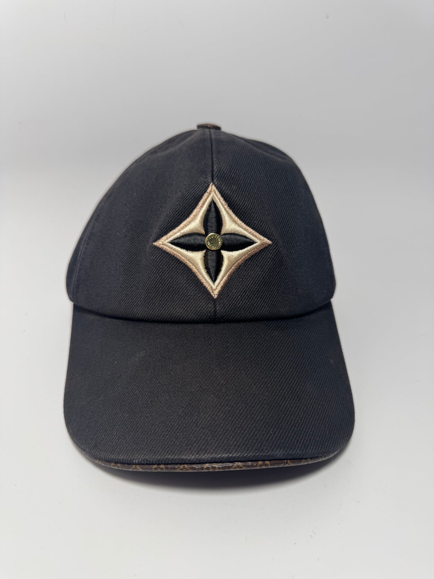 Louis Vuitton Day Cap Black Cotton, Canvas & Leather