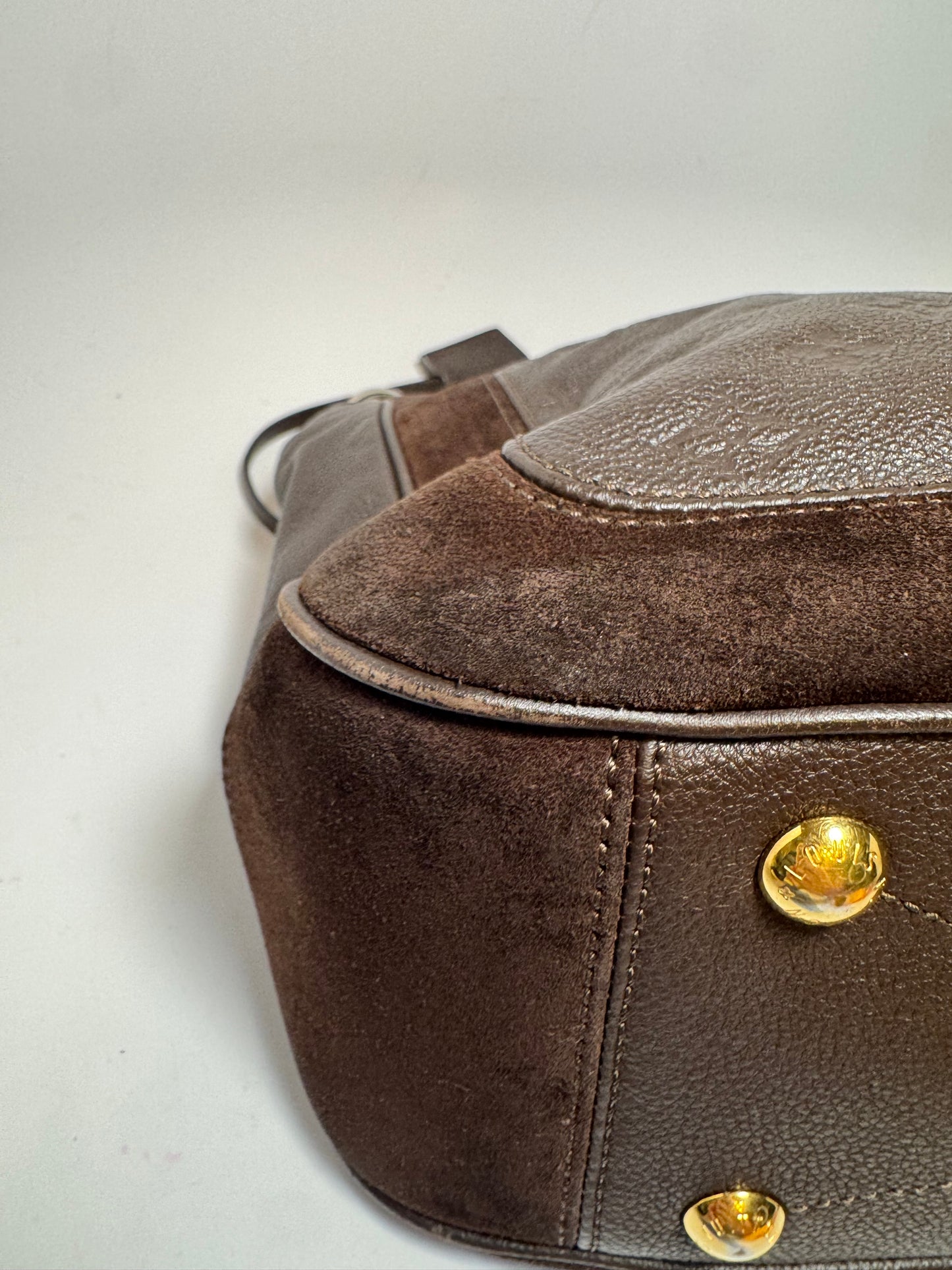 Louis Vuitton Audacieuse PM Chocolat Monogram Empreinte Leather Bag