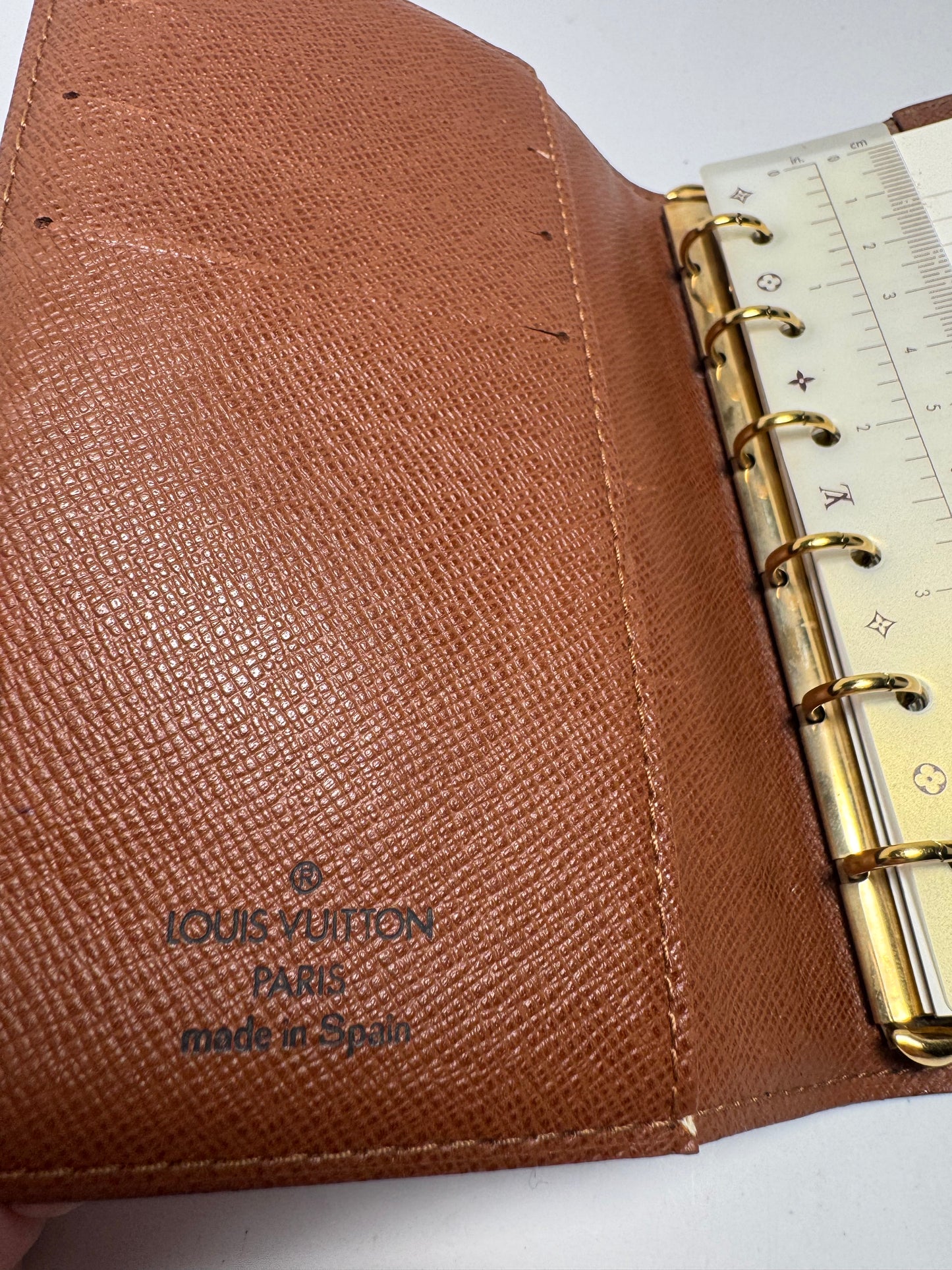 Louis Vuitton Agenda PM Monogram Planner/Passport Holder Made in Spain February 1999
