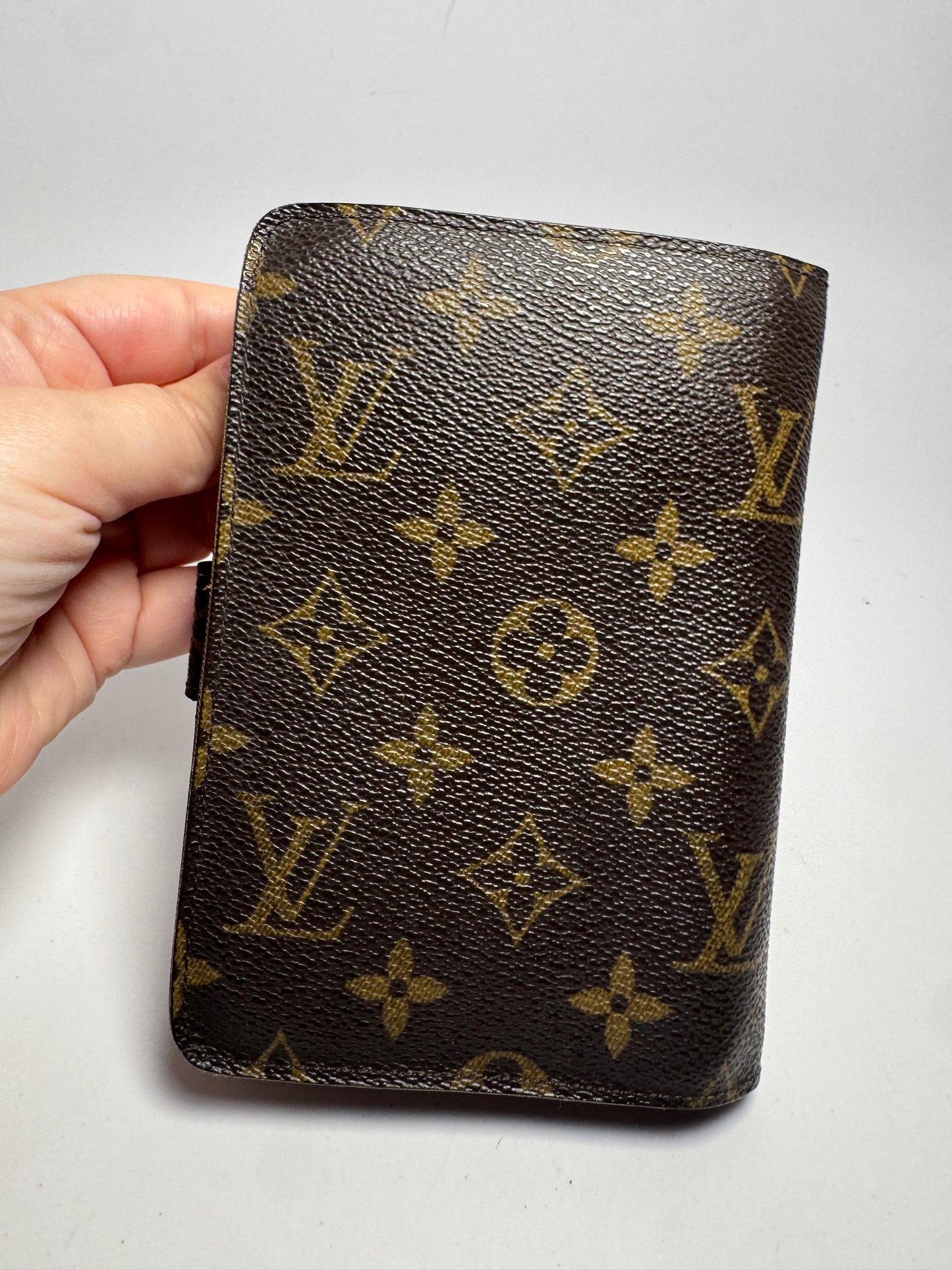 Louis Vuitton Porte Papier Wallet/Passport Holder in Monogram Made in France October 2006