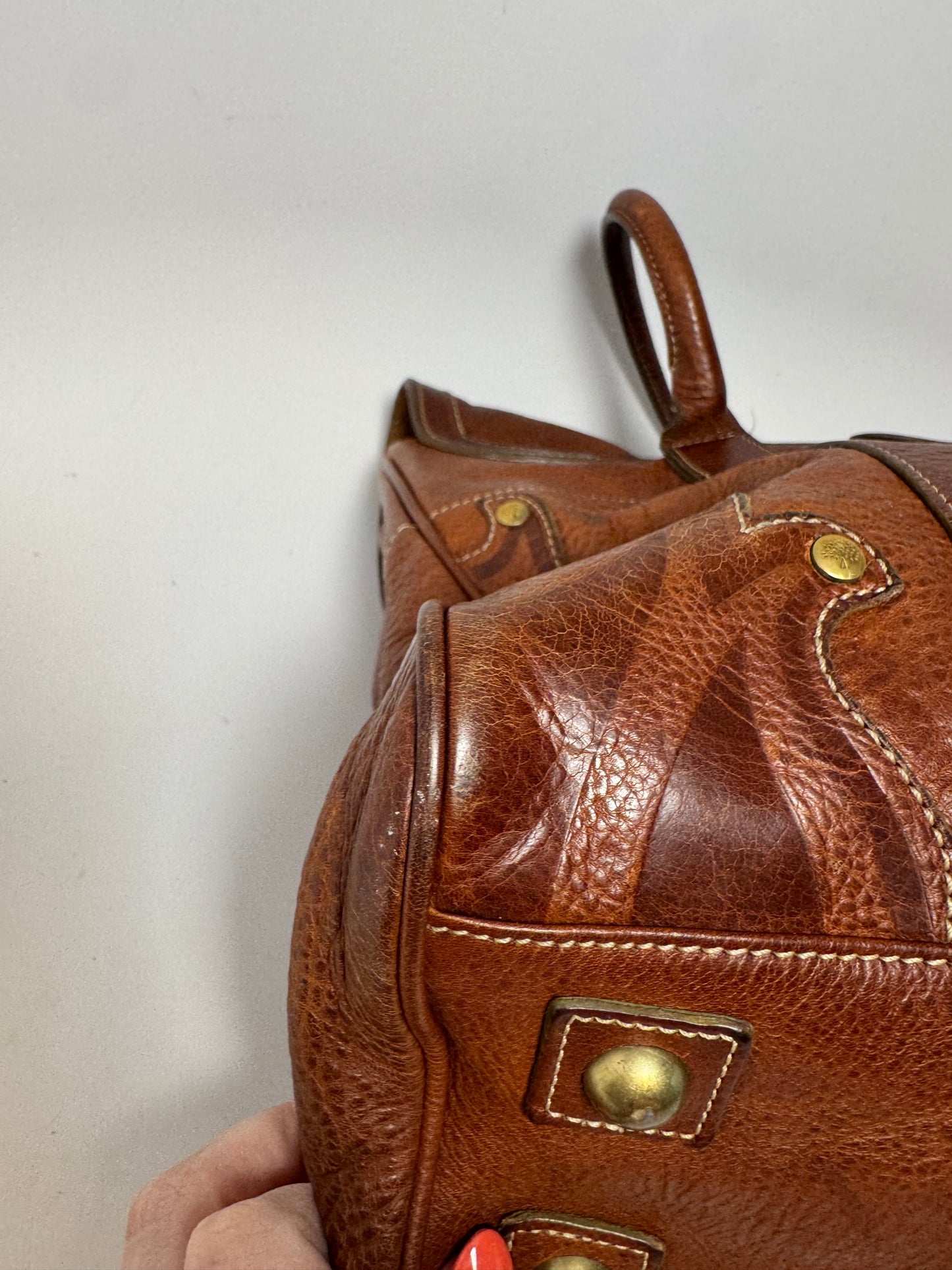 Mulberry Bayswater Satchel in Tooled Oak