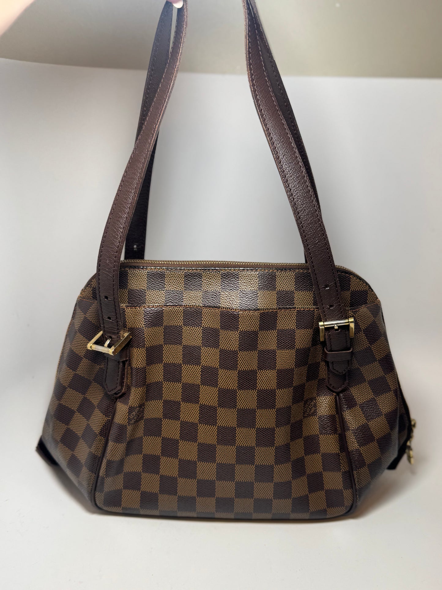 Louis Vuitton Damier Ebene Belem MM Hand Bag/Shoulder Bag