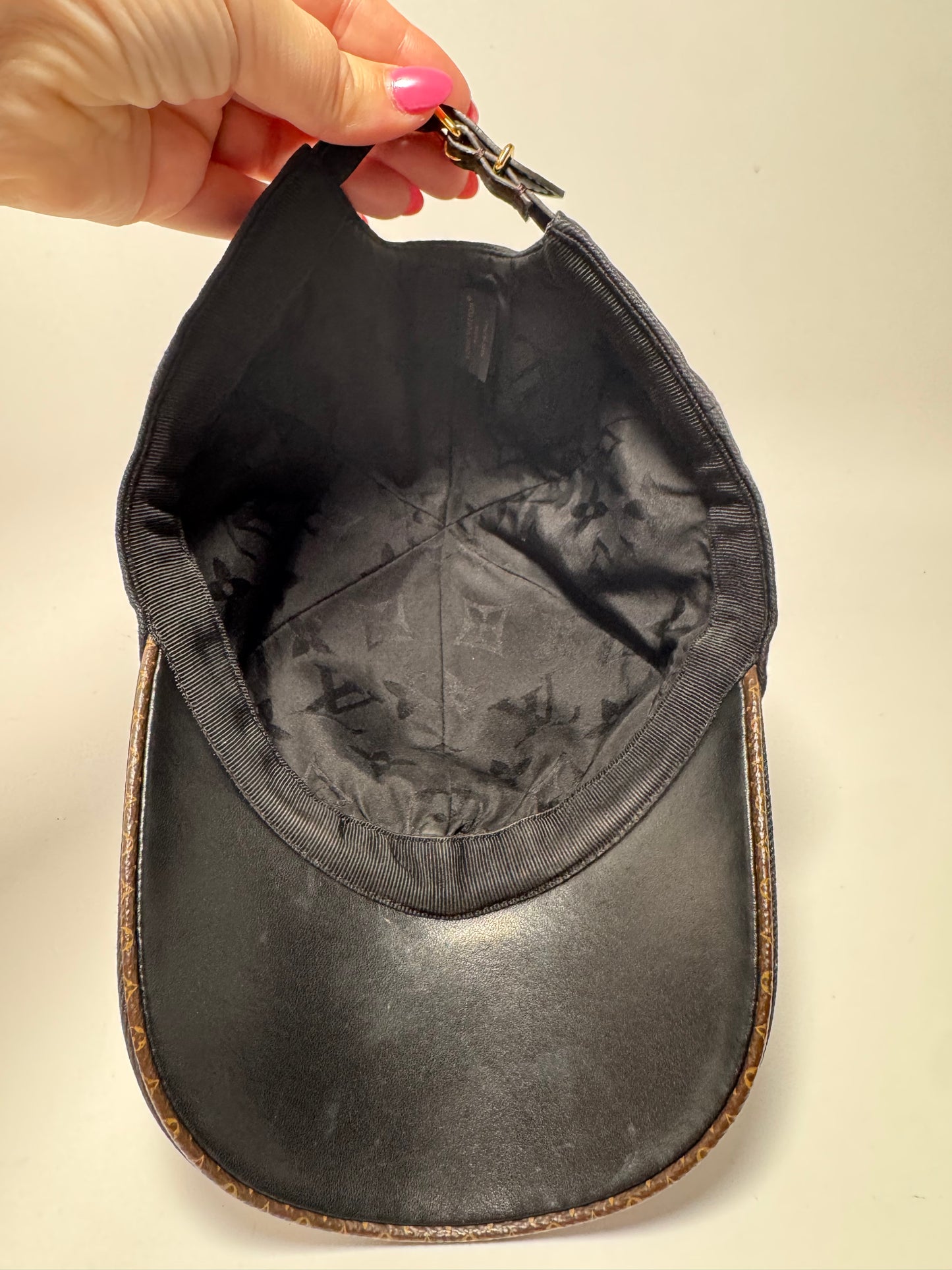 Louis Vuitton Day Cap Black Cotton, Canvas & Leather