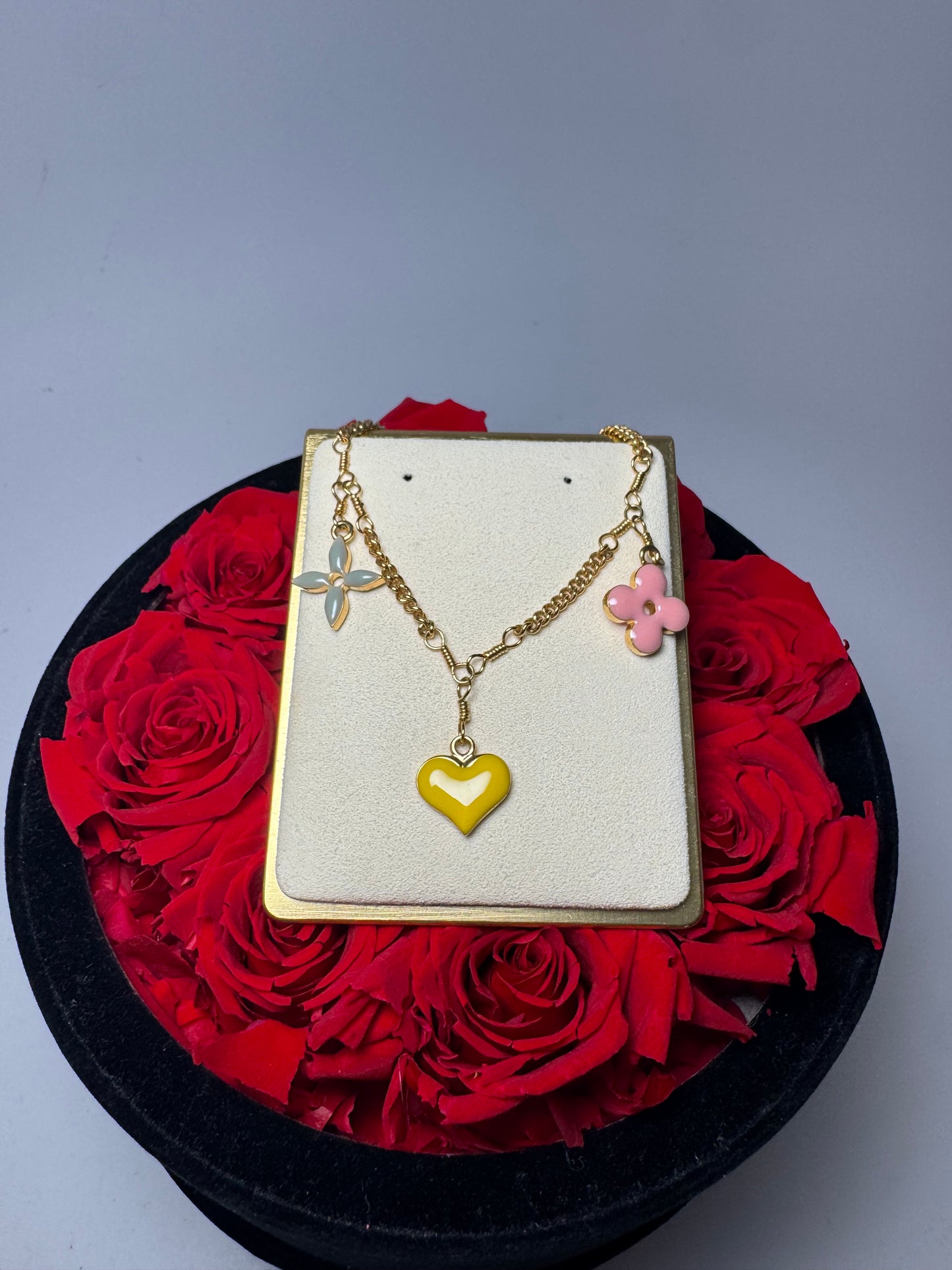 Louis Vuitton Sweet Monogram Charm Bracelet Gold Tone