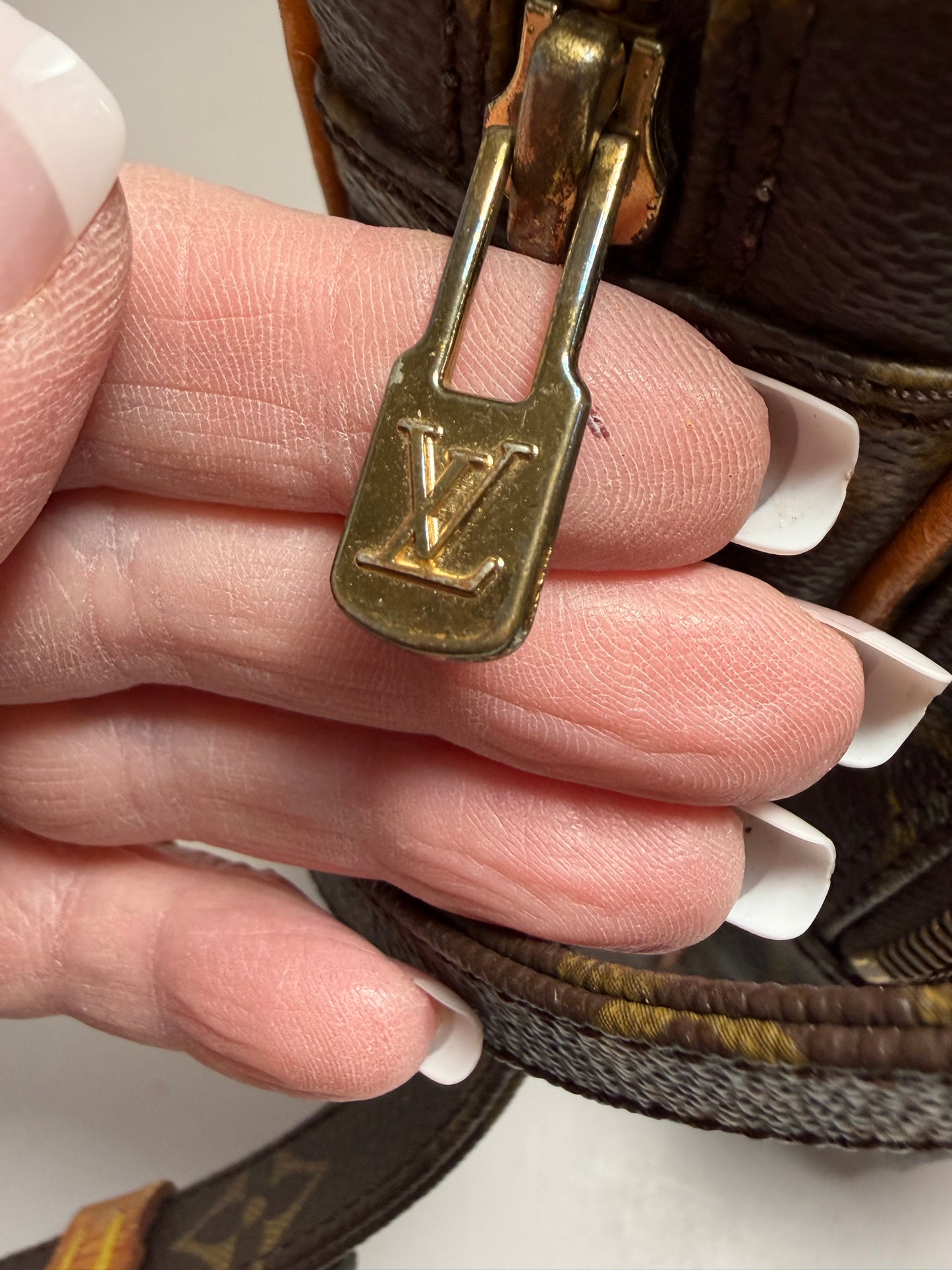 Louis Vuitton Amazon Monogram Crossbody, Made in France February 1987