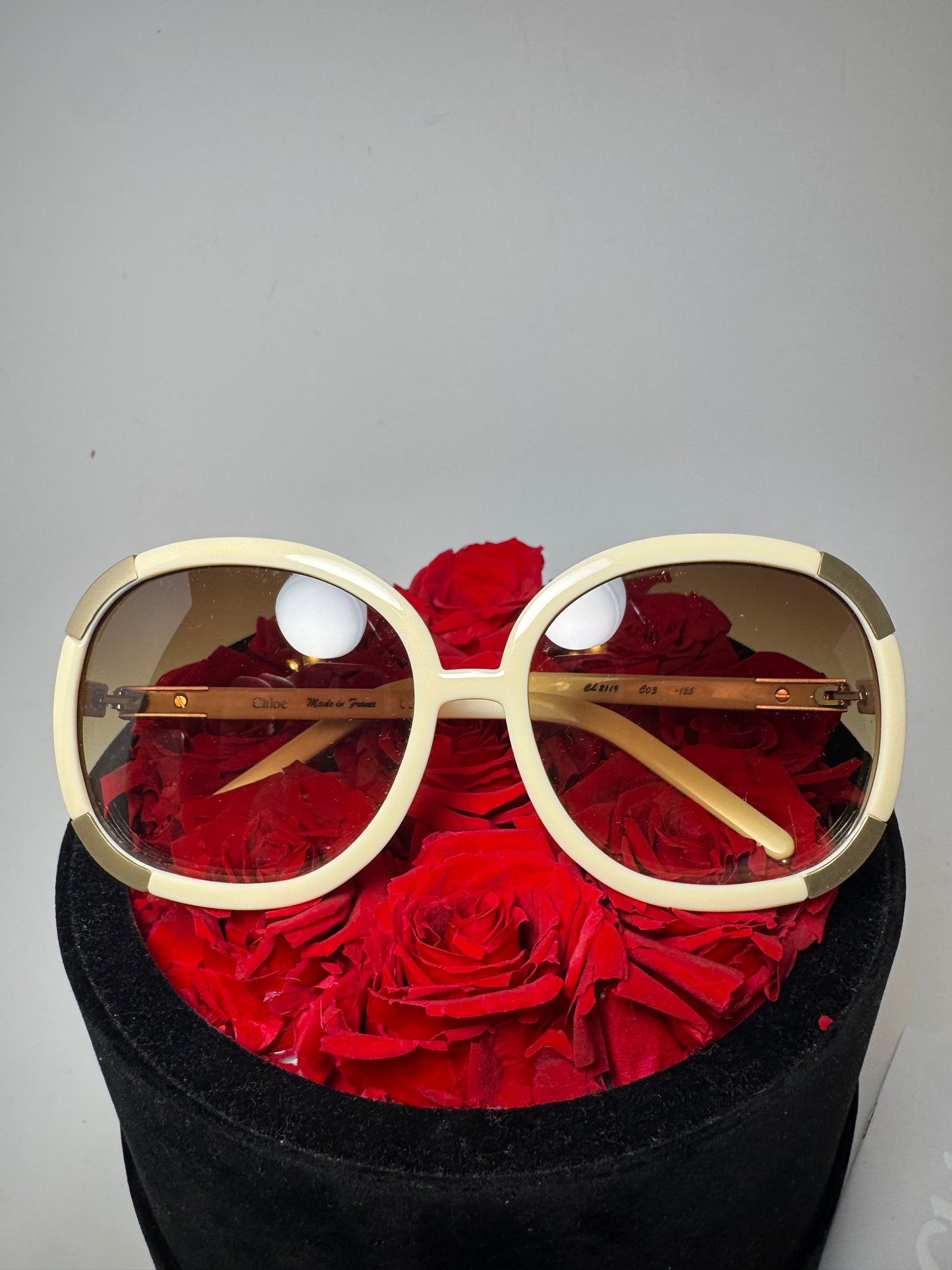 Chloé Sunglasses Myrte Oversized Sunglasses 2119 Cream