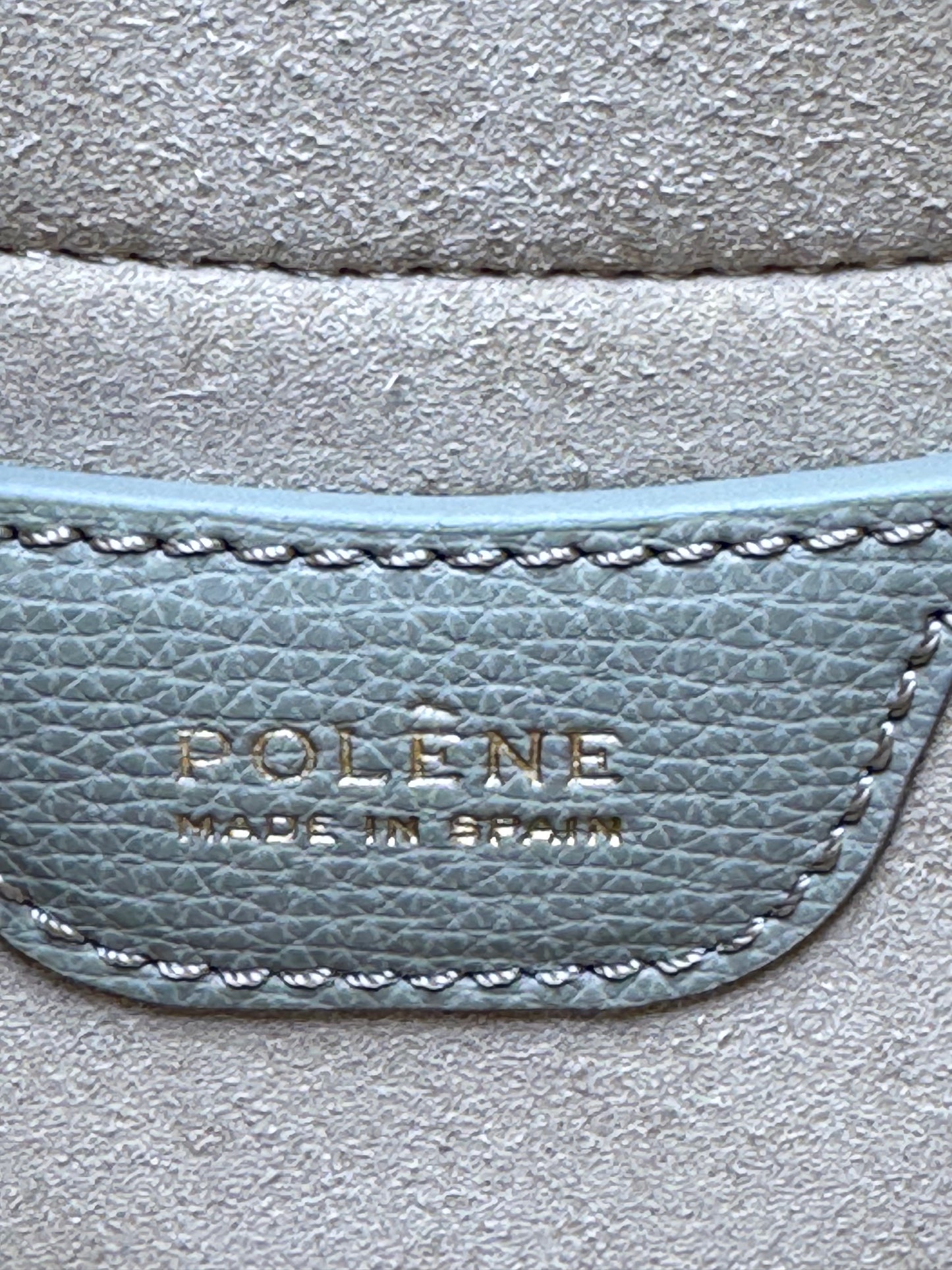 Polène Numero Dix Textured Taupe Crossbody/Shoulder Bag