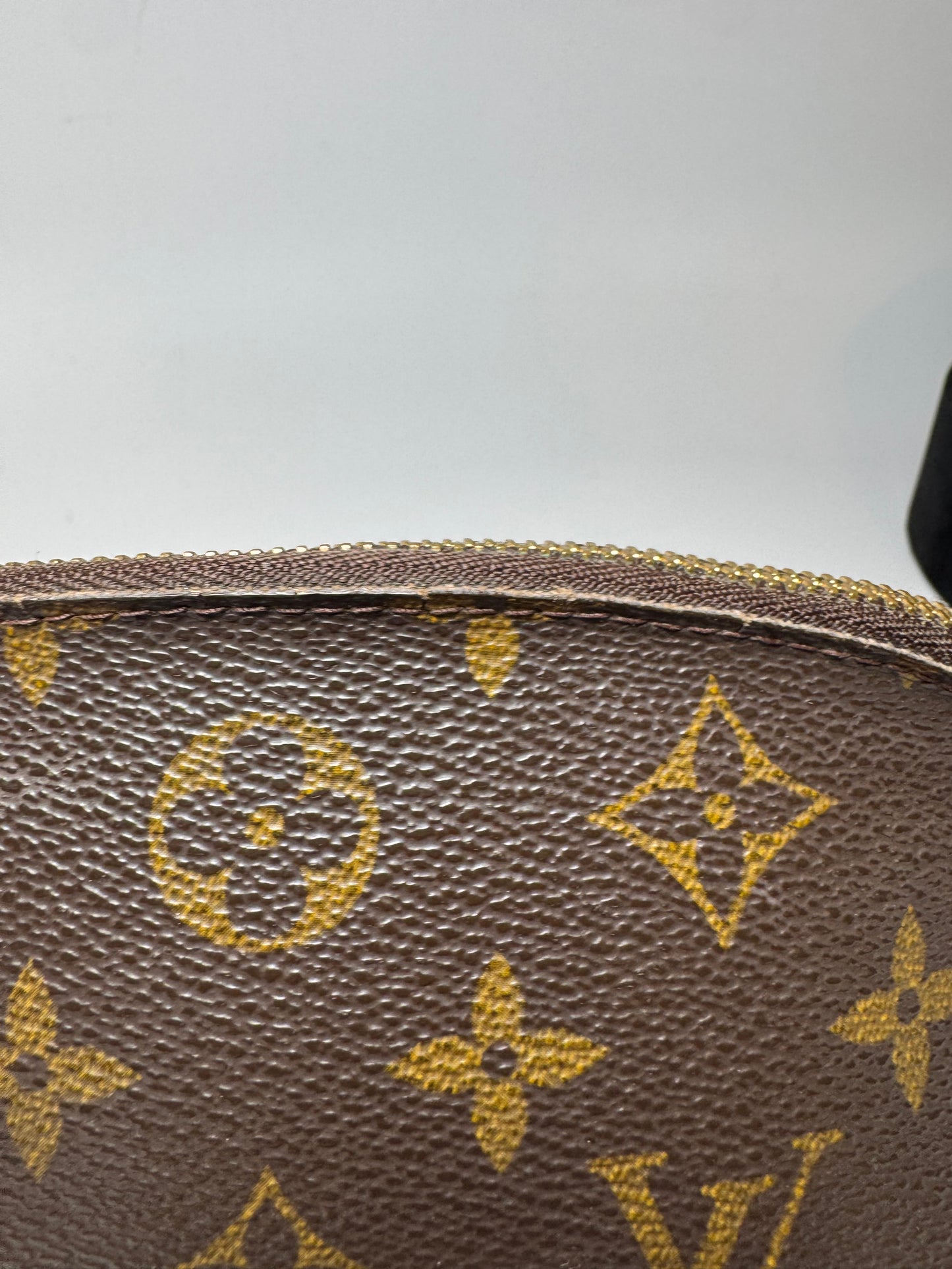 Louis Vuitton Monogram Cosmetic Case Dome Pouch, Made in Spain, September 2000