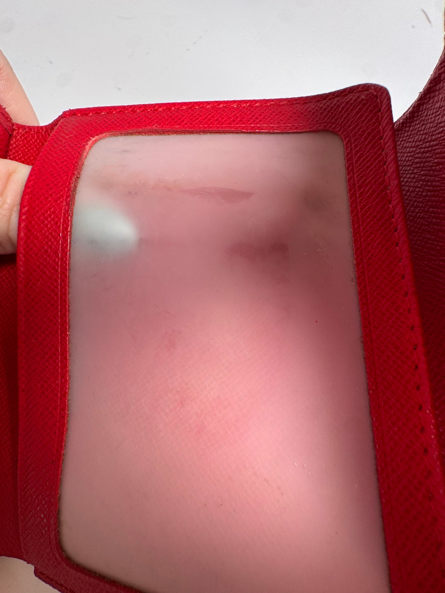 Louis Vuitton Damier Ebene Koala Wallet w/Red Interior (Unisex)