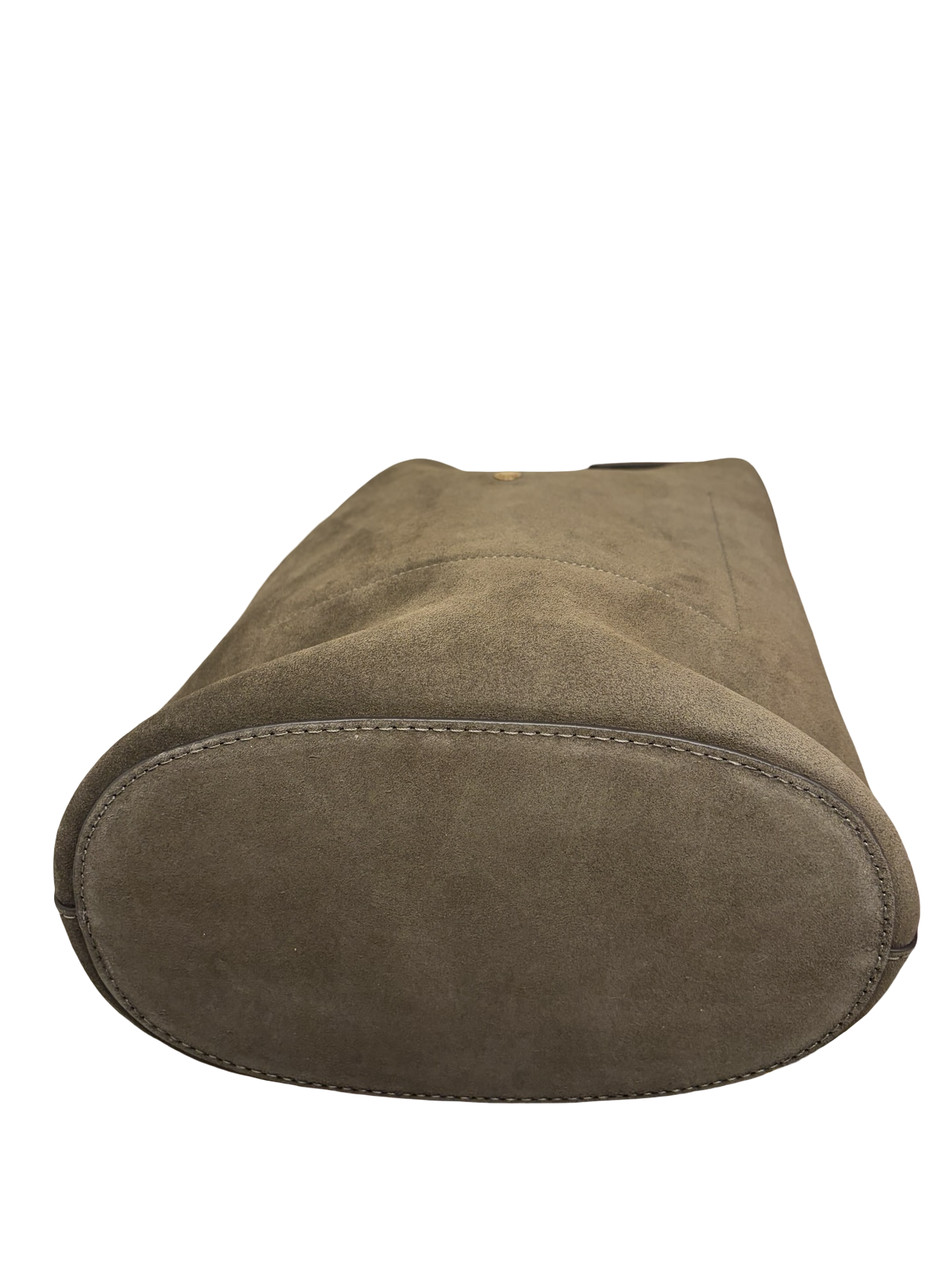 Coach Bleecker Bucket Bag Shoulder Bag with Pouch NWT In Olive Suede