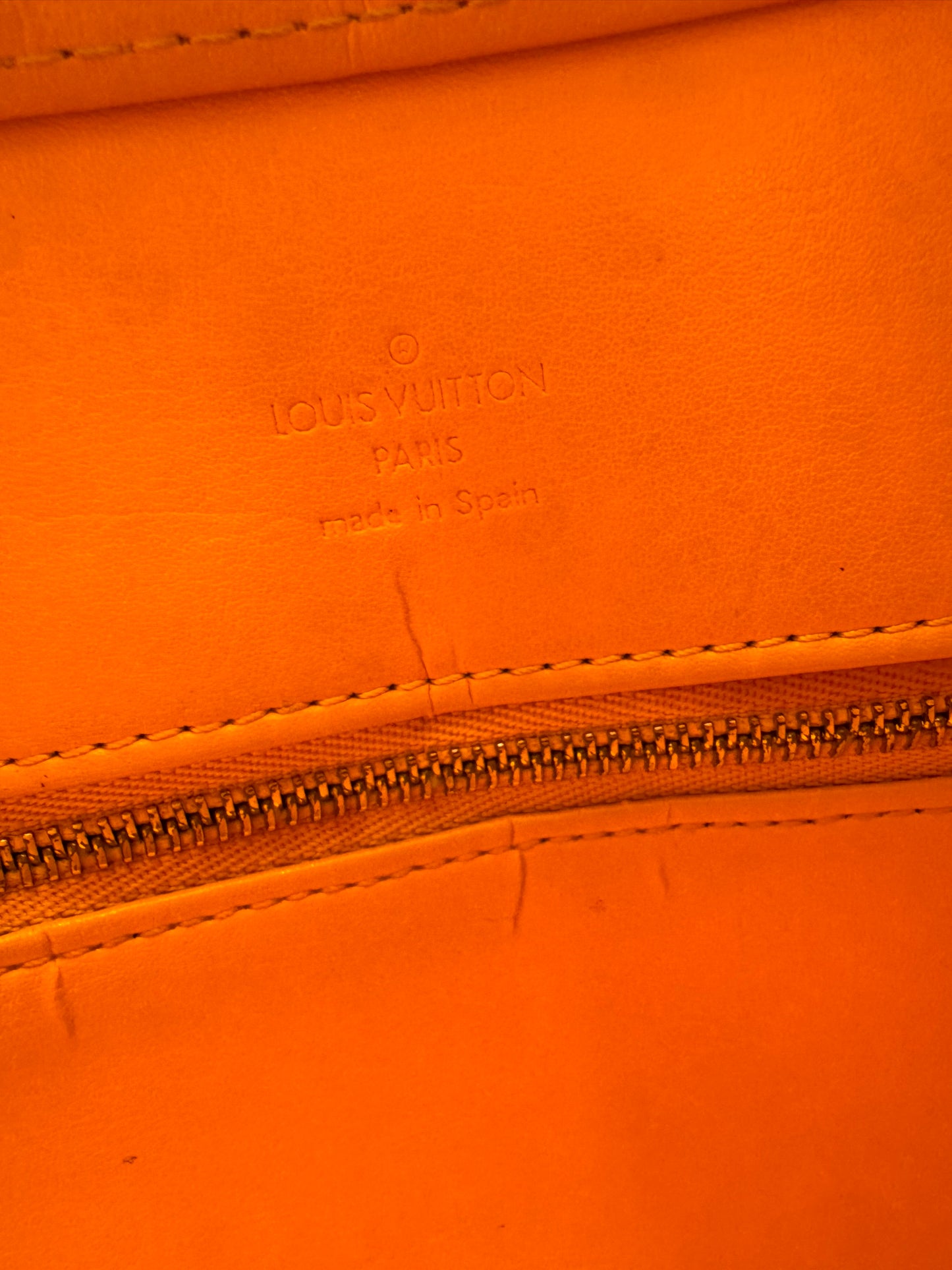 Louis Vuitton Sunset Orange Vernis Monogram Houston Tote