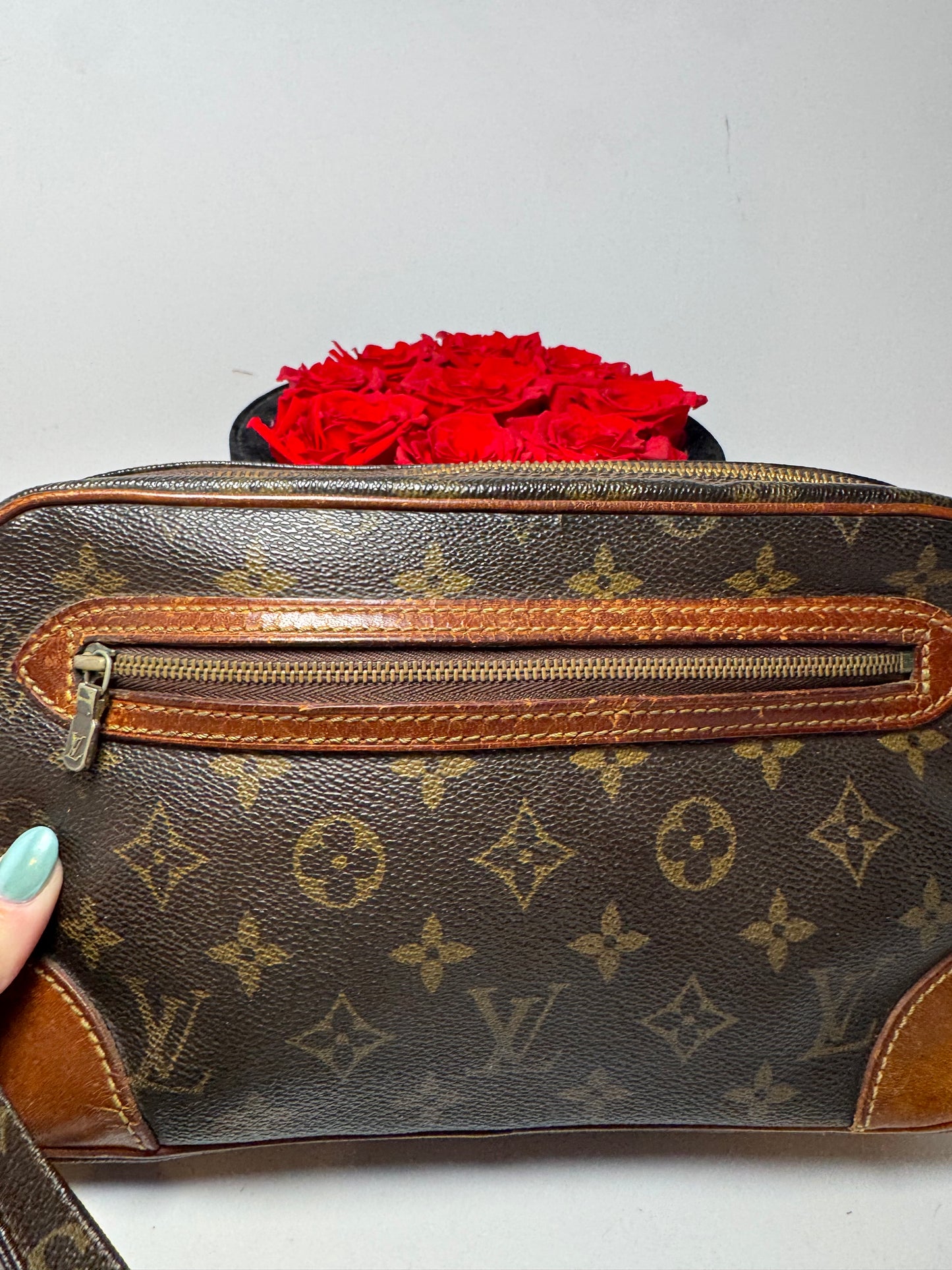 Louis Vuitton Marley Draggone Clutch Monogram Fair Condition