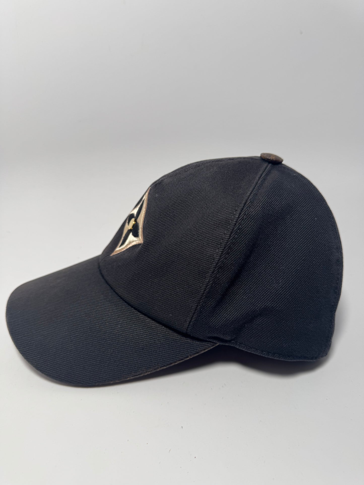 Louis Vuitton Day Cap Black Cotton, Canvas & Leather