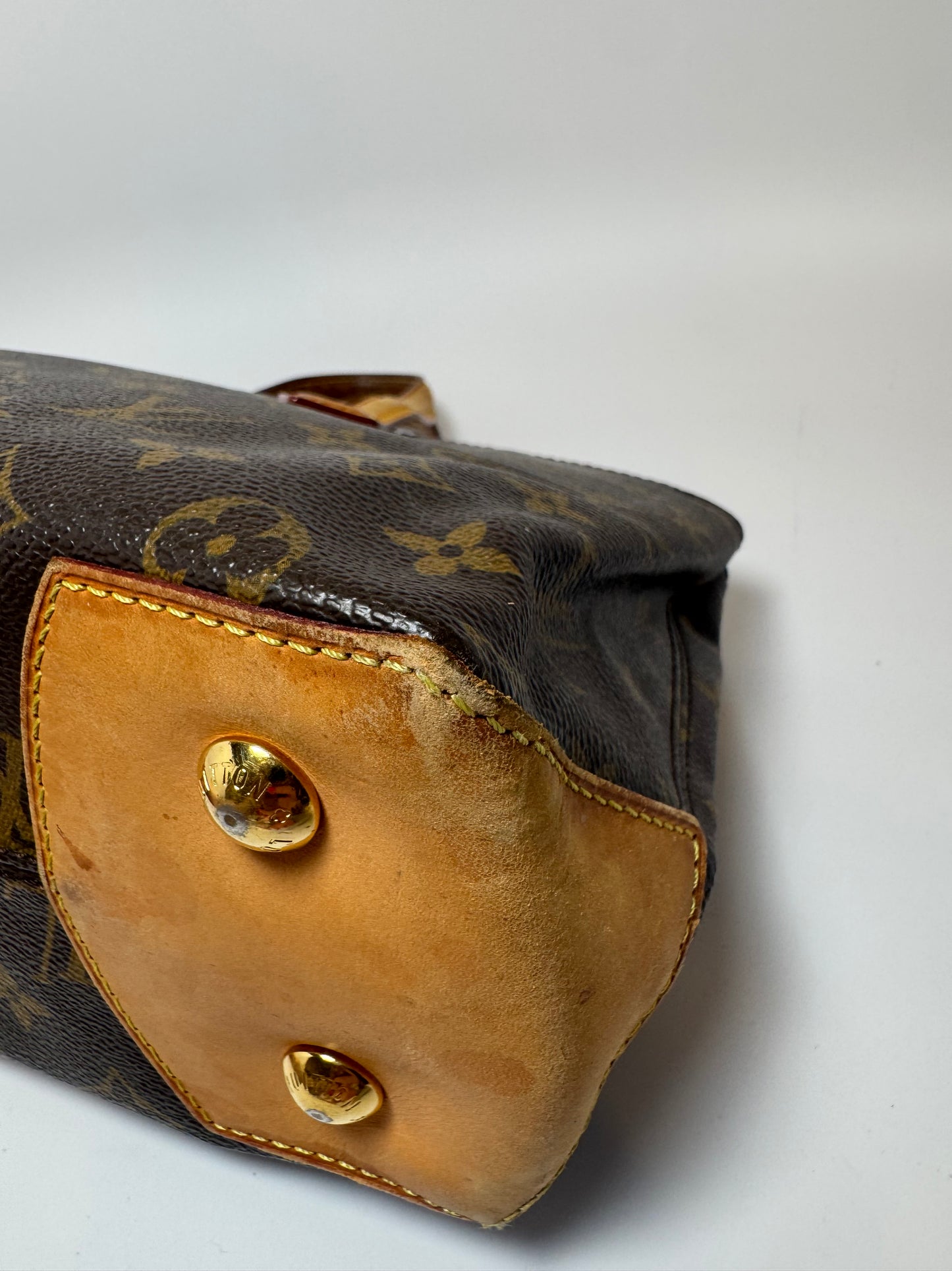 Louis Vuitton Wilshire PM Monogram Bag East West Tote Made in Spain