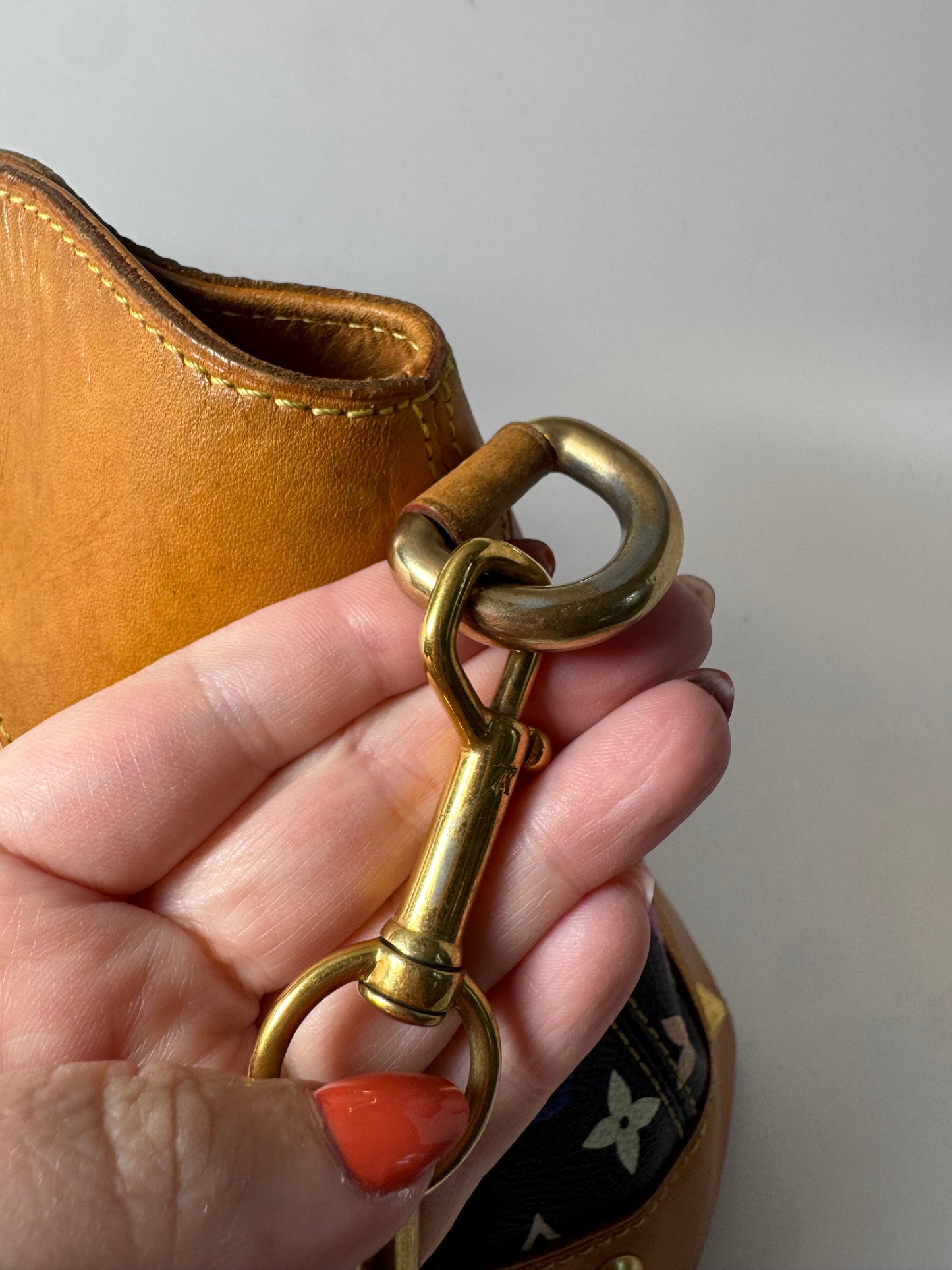 Louis Vuitton Black Multicolor Judy GM Shoulder Bag