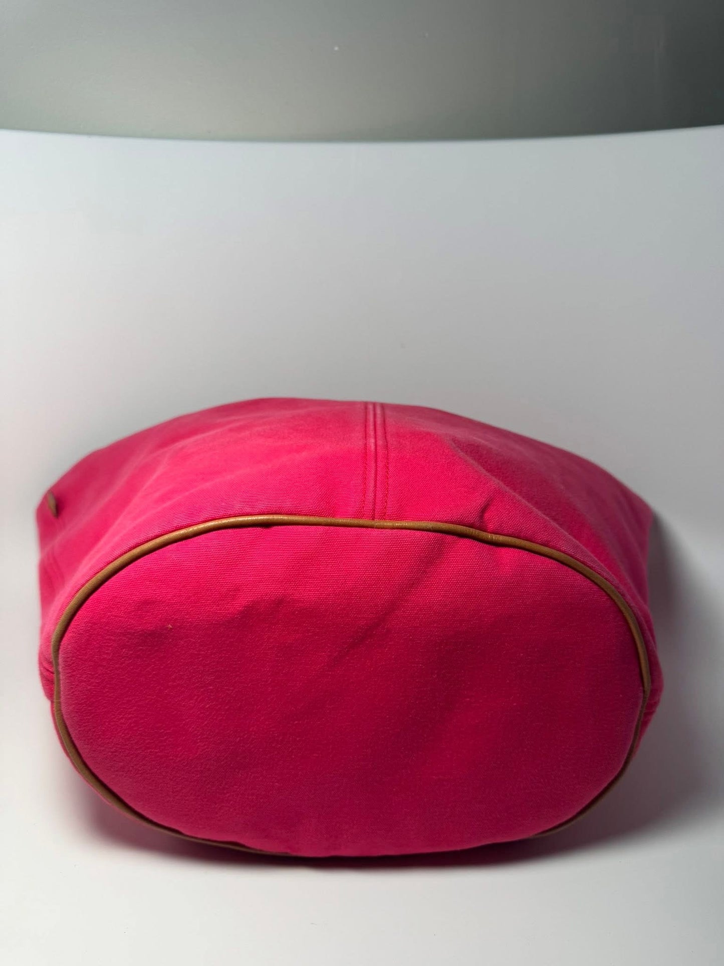 Hermes Panier De Plage MM Hot Pink Tote/Hand Bag w/Pouch