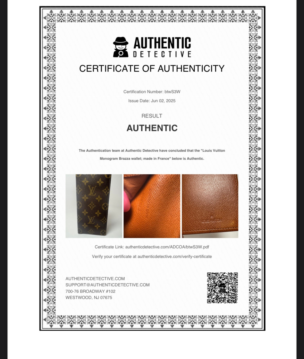 Louis Vuitton Monogram Passport Holder/Slim Wallet