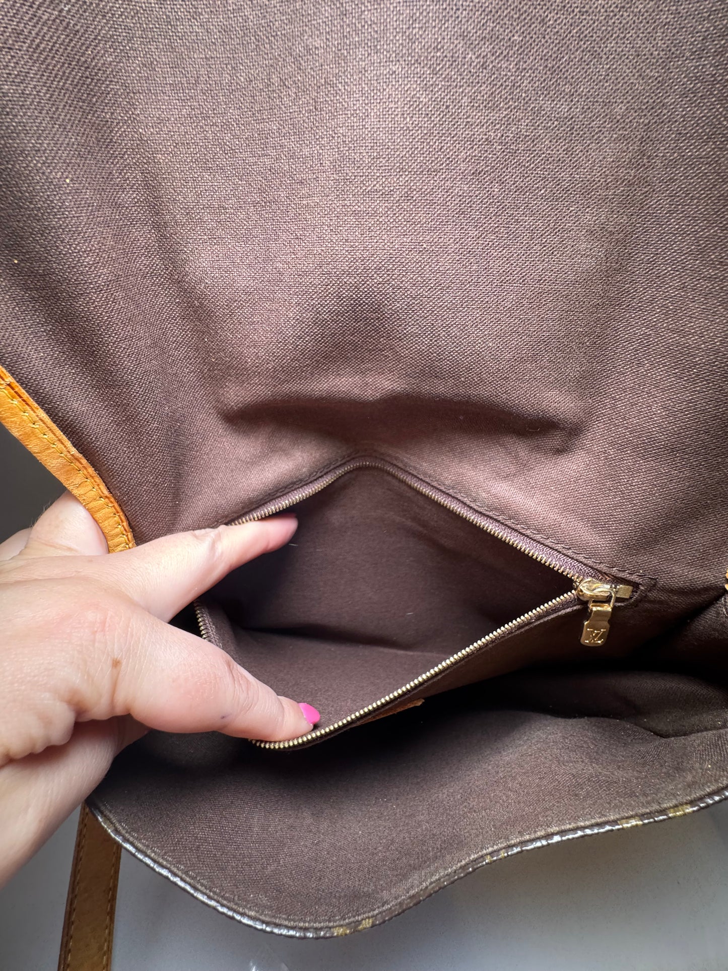 Louis Vuitton Menilmontant PM Monogram Pleated Crossbody
