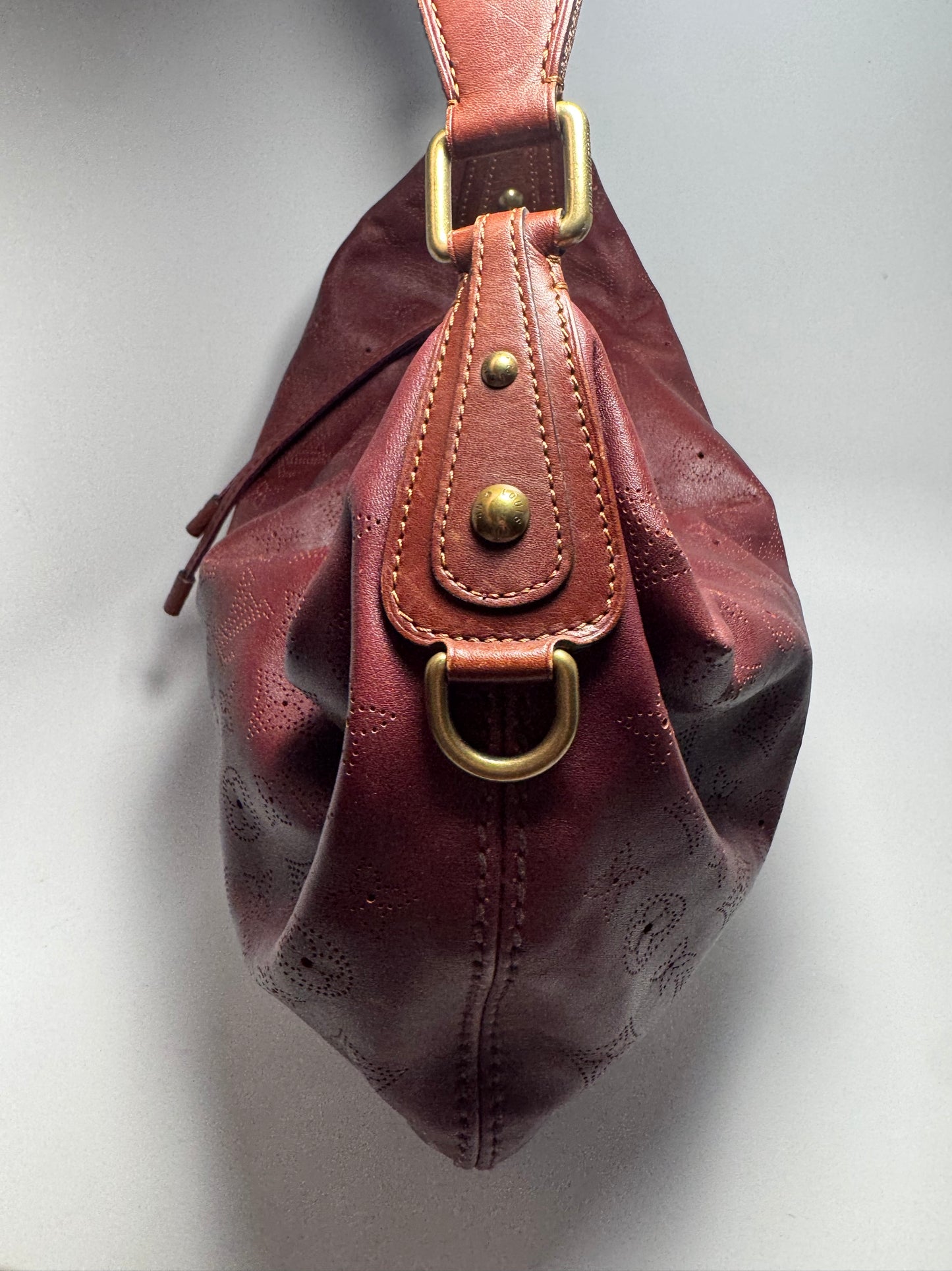 Louis Vuitton Onatah GM Leather Aubergine Limited Edition Shoulder Bag