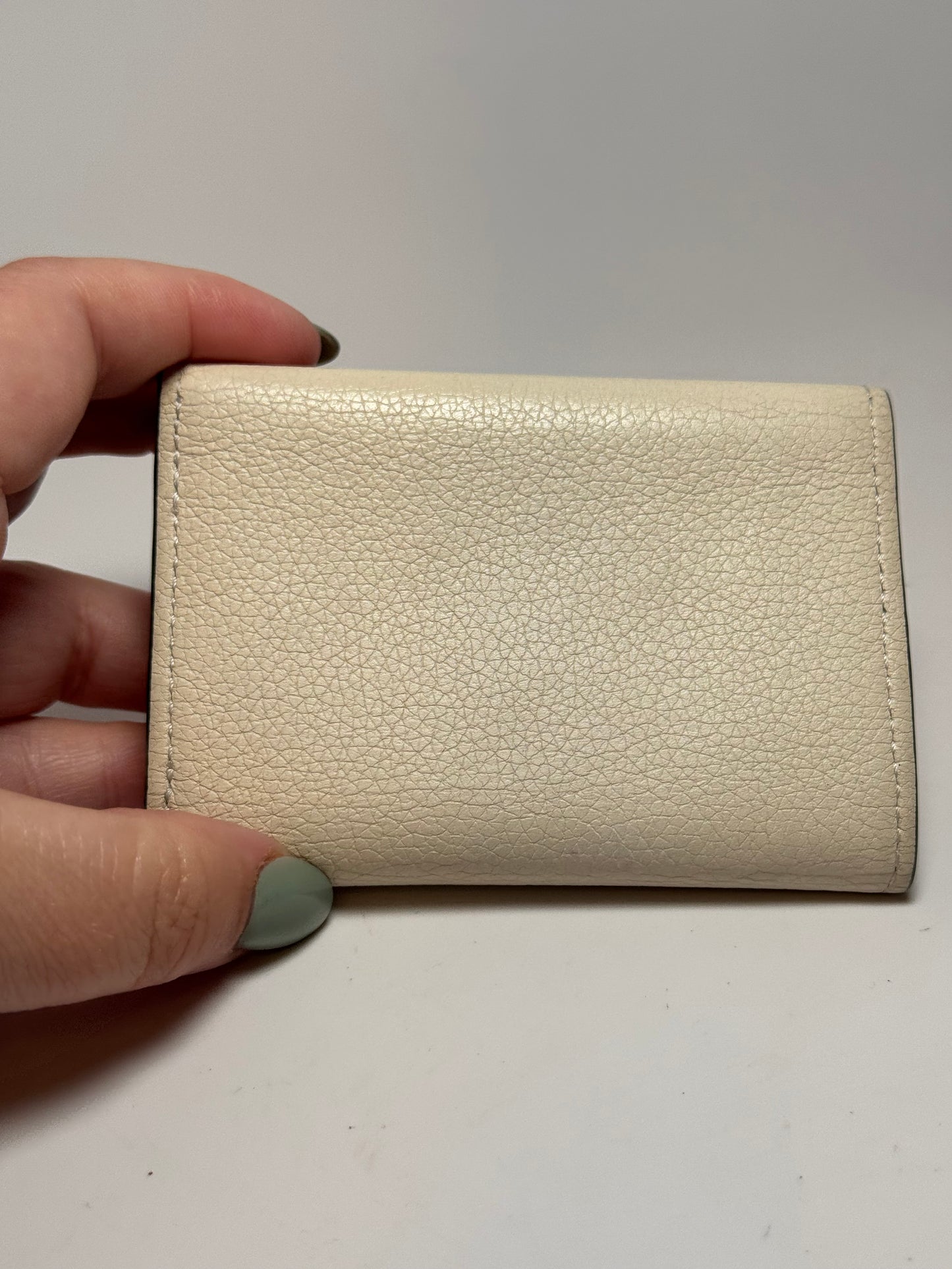 Louis Vuitton Calfskin Lockmini Wallet Rose Ballerine Maito White Black