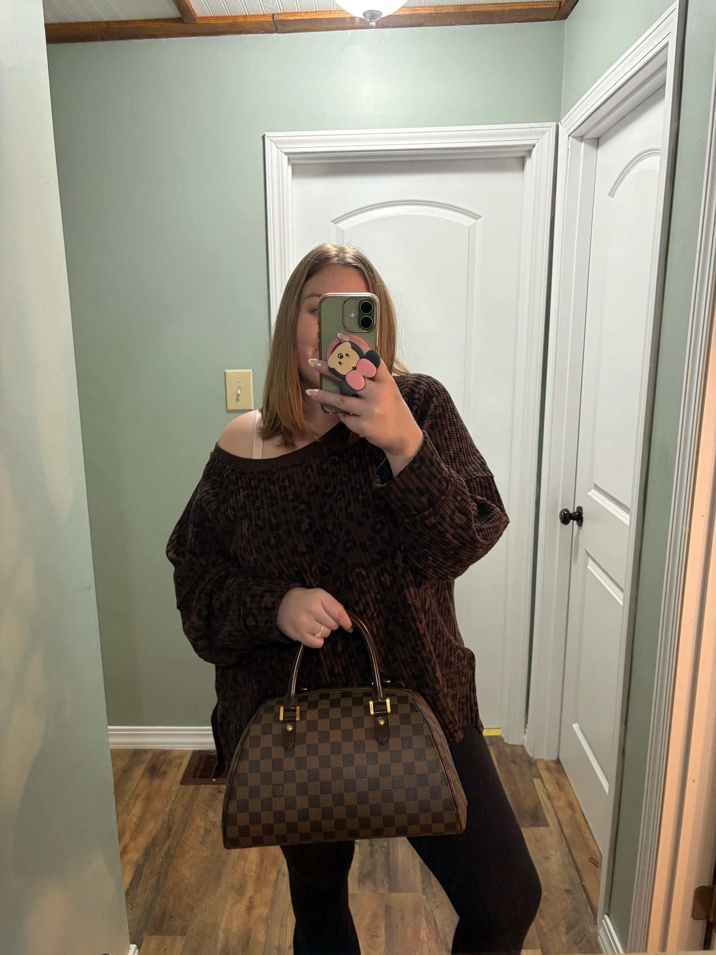 Louis Vuitton Ribera MM Damier Ebene Satchel
