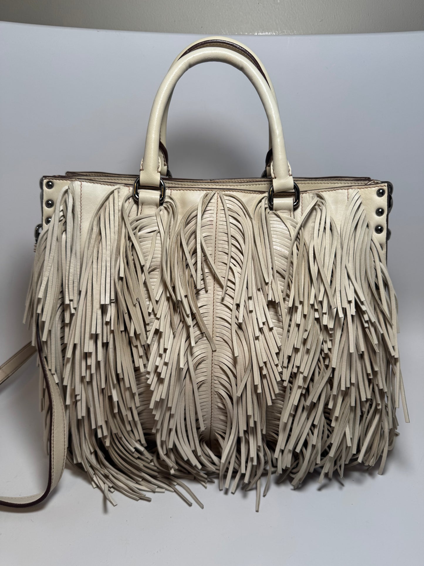 Prada Nappa Fringe Medium Tote Bag/Crossbody LIKE NEW condition w/authenticity cards & tag