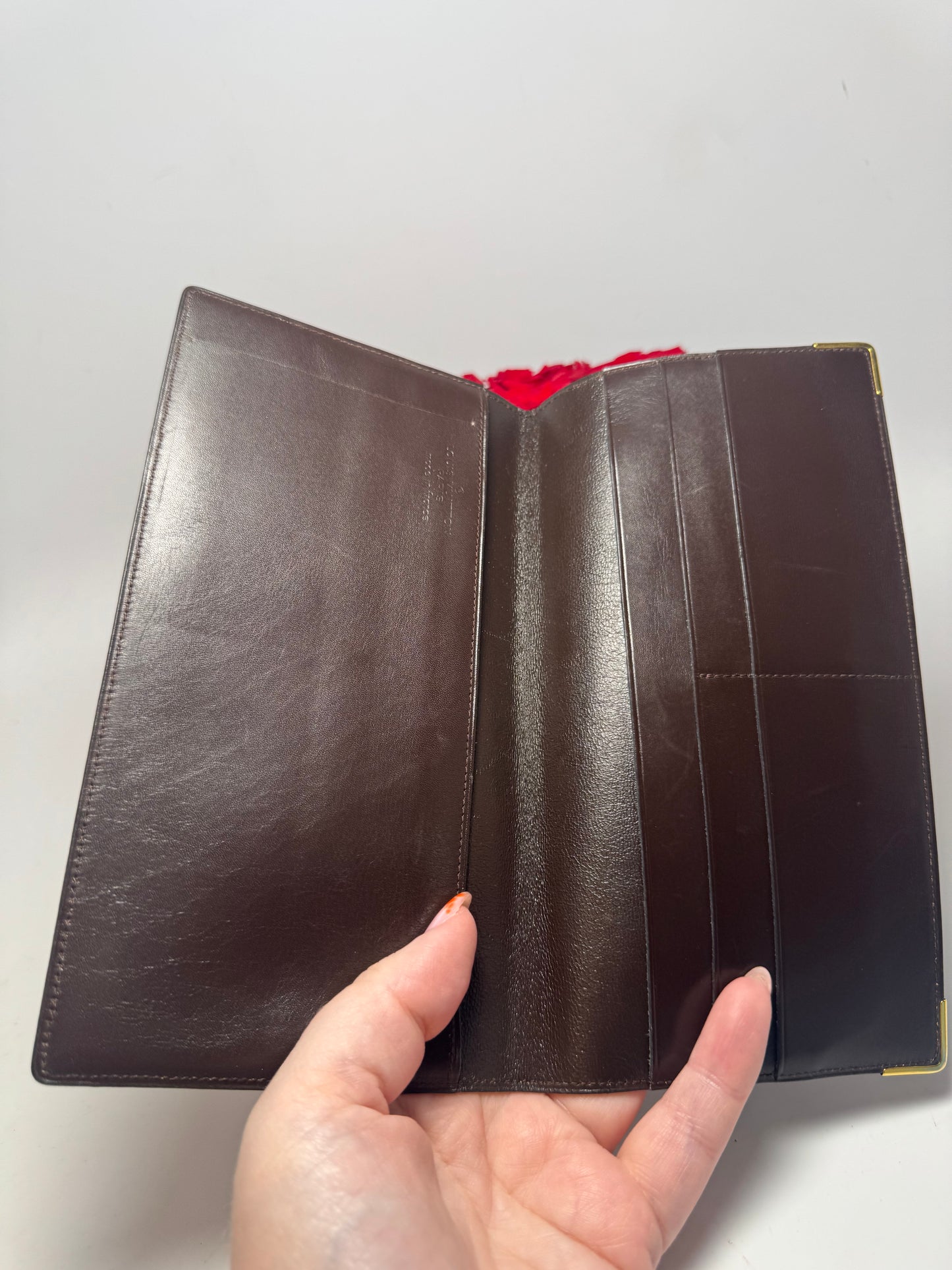 Louis Vuitton Monogram Checkbook Cover/Passport Cover/Wallet