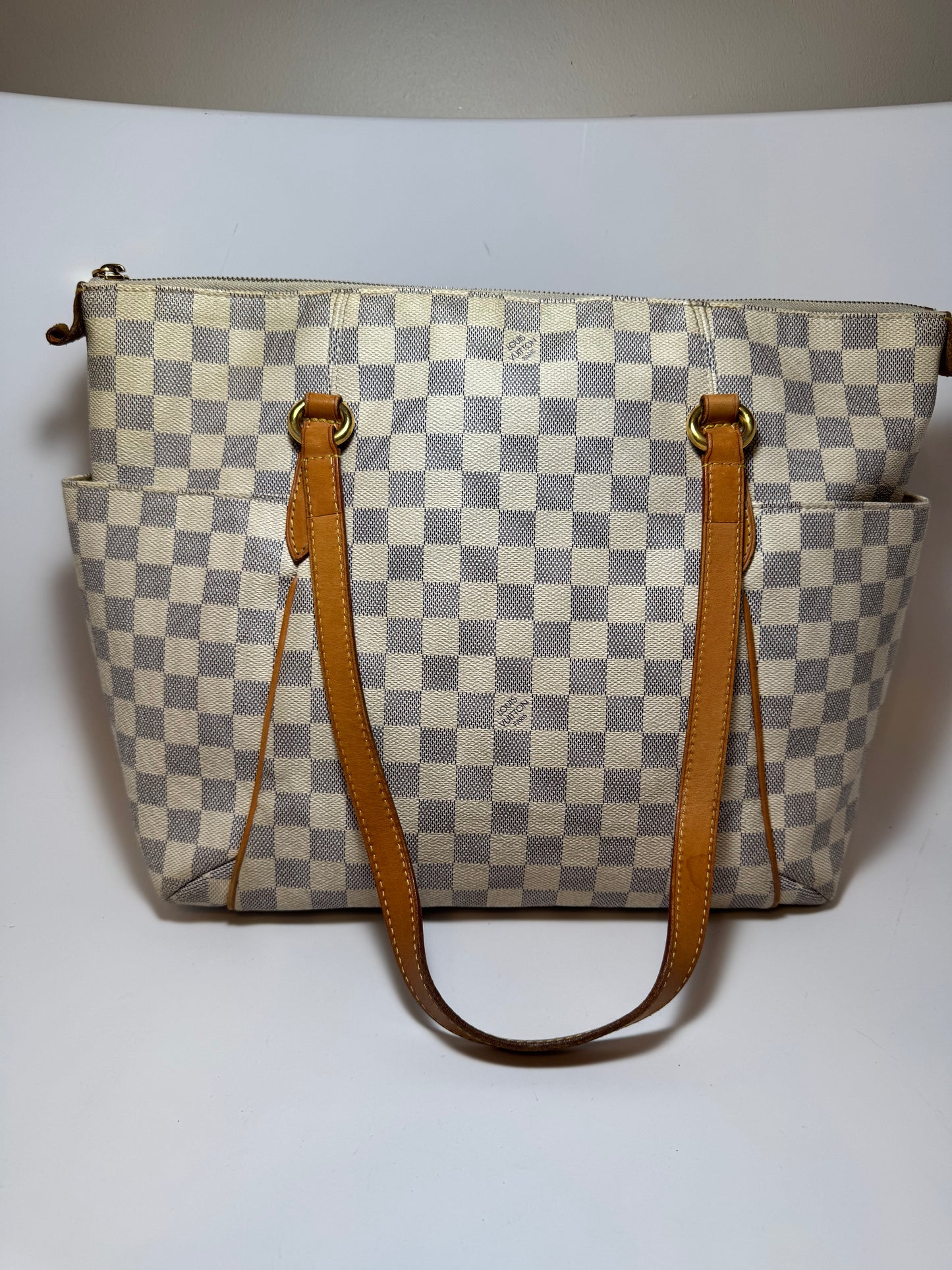 Louis Vuitton Totally MM in Damier Azur Tote Shoulder Bag