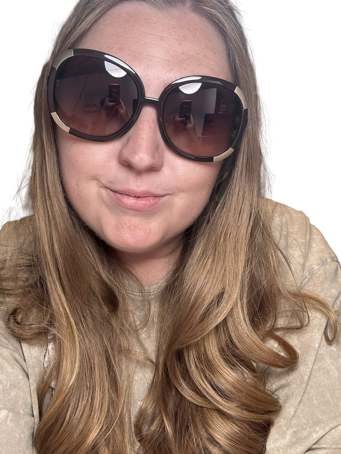 Chloé Myrte Oversized Sunglasses Burgundy