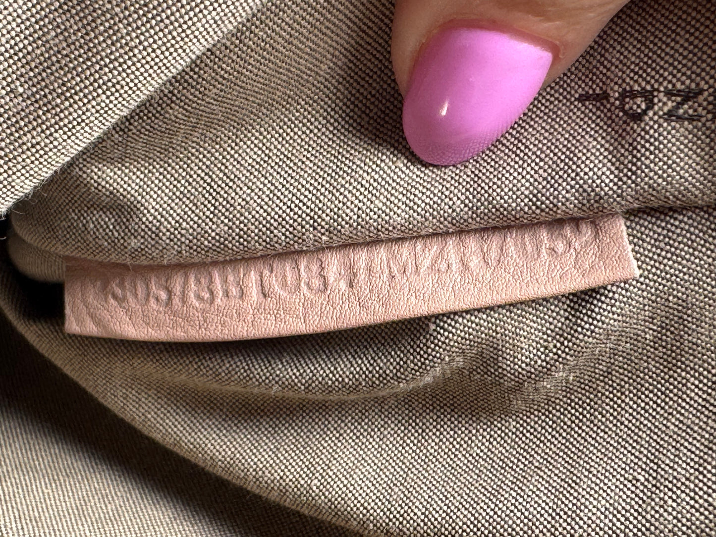 Fendi Zucca Pink & Khaki Crossbody w/Monogram Strap