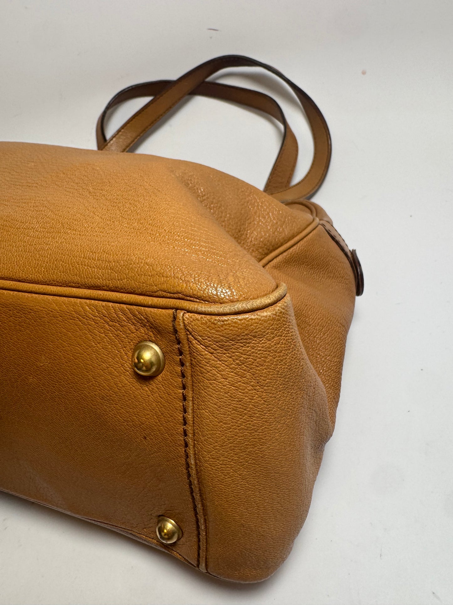 Gucci Blondie Studded Shoulder Bag Leather