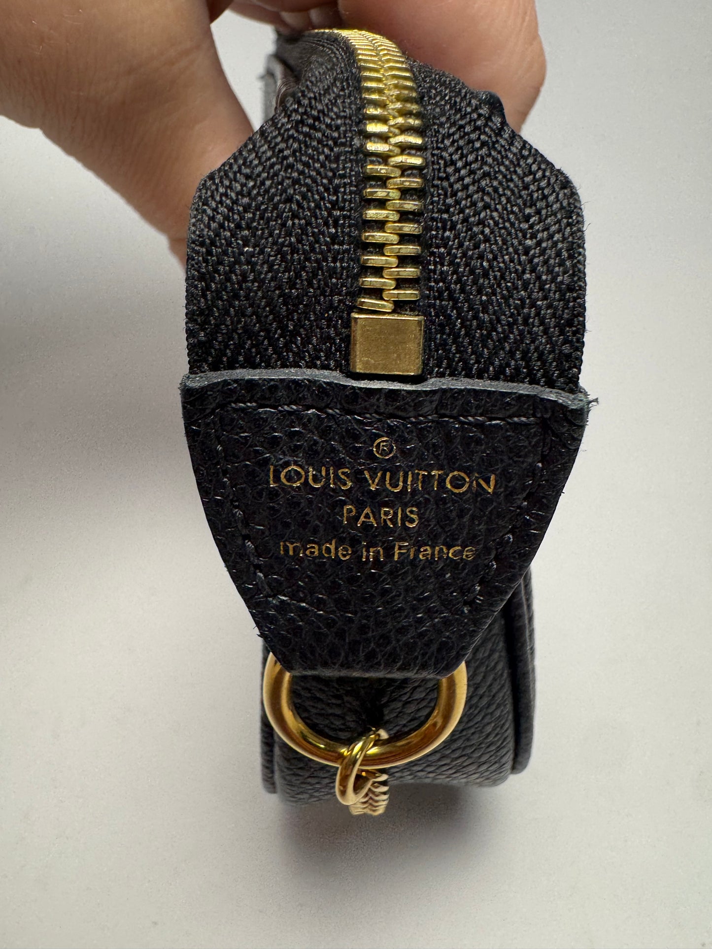 Louis Vuitton Empriente Bicolor Black & Cream Mini Pochette w/Gift Box w/COA from Authentic Detective