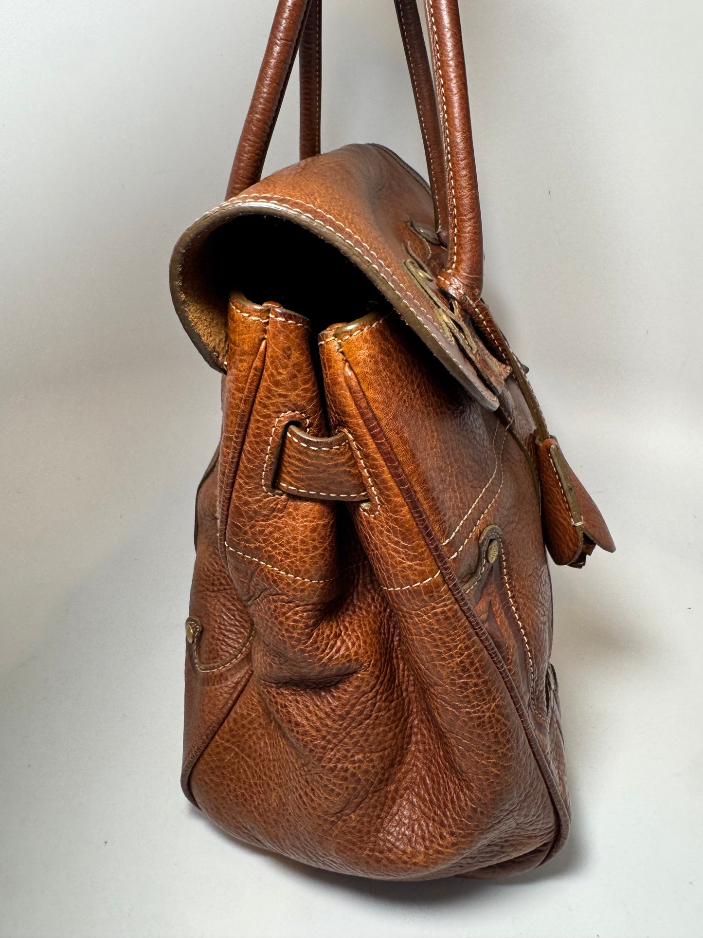 Mulberry Bayswater Satchel in Tooled Oak