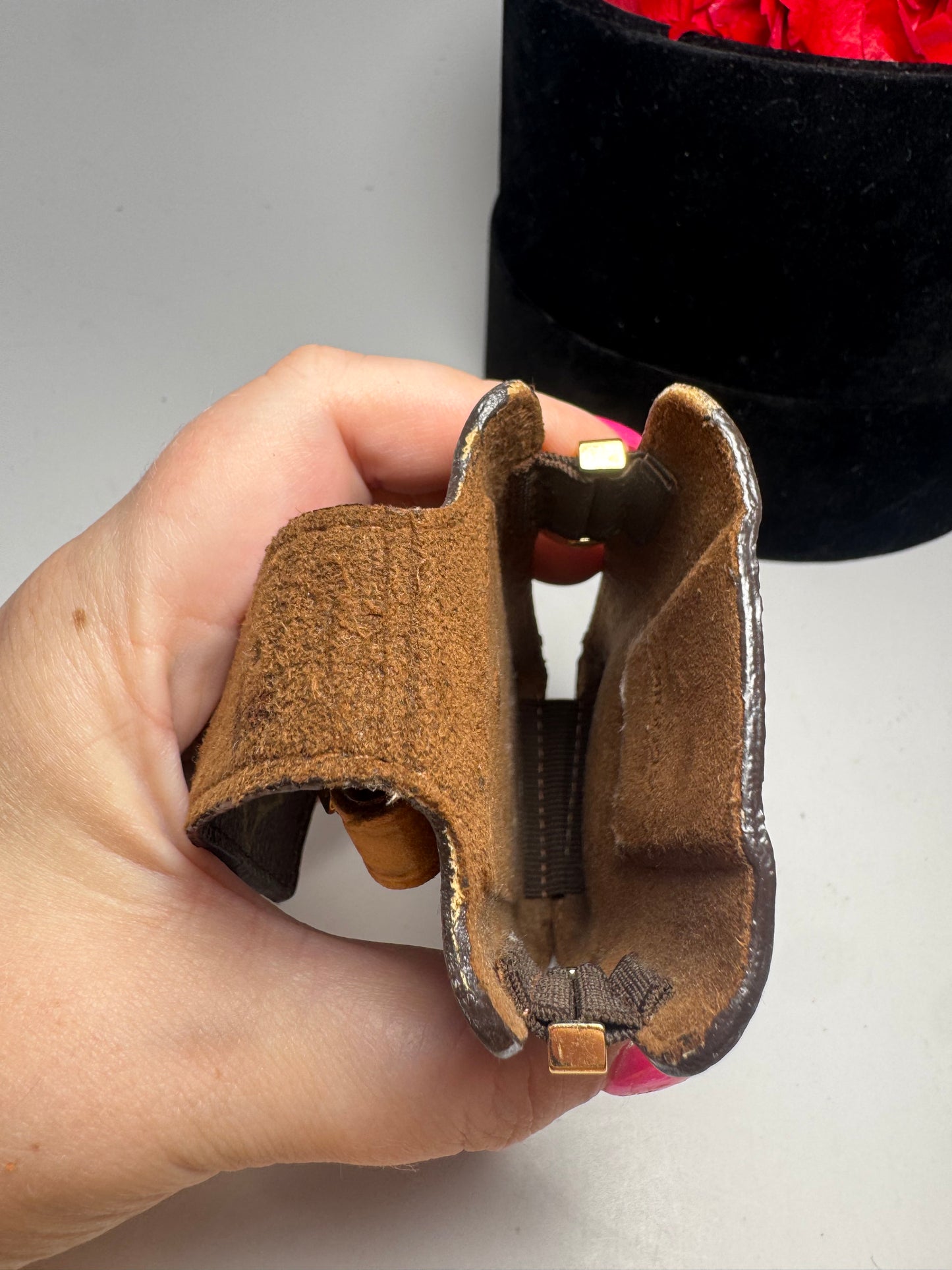 Louis Vuitton Vintage Monogram Phone Case/Holder w/Key Clip
