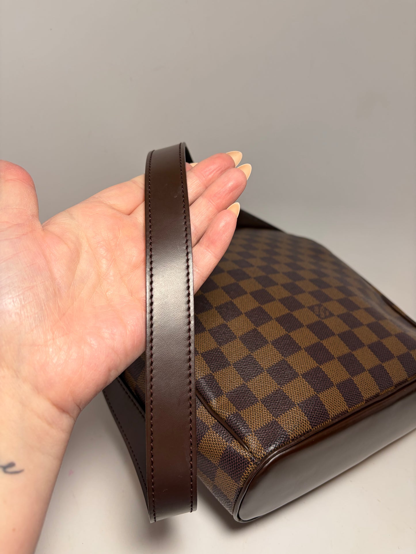 Louis Vuitton Ipanema GM shoulder bag in Damier Ebène