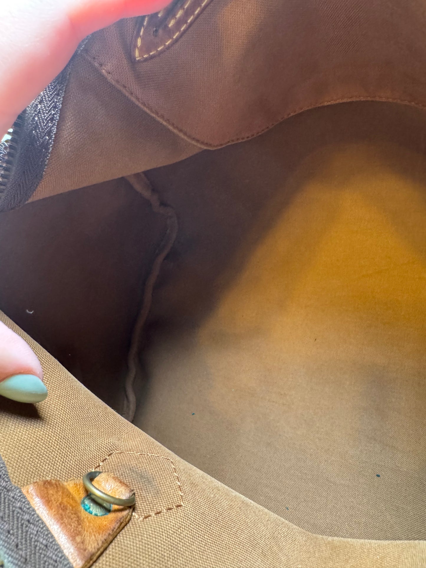 Louis Vuitton Speedy 35 Monogram Satchel Vintage Made in France