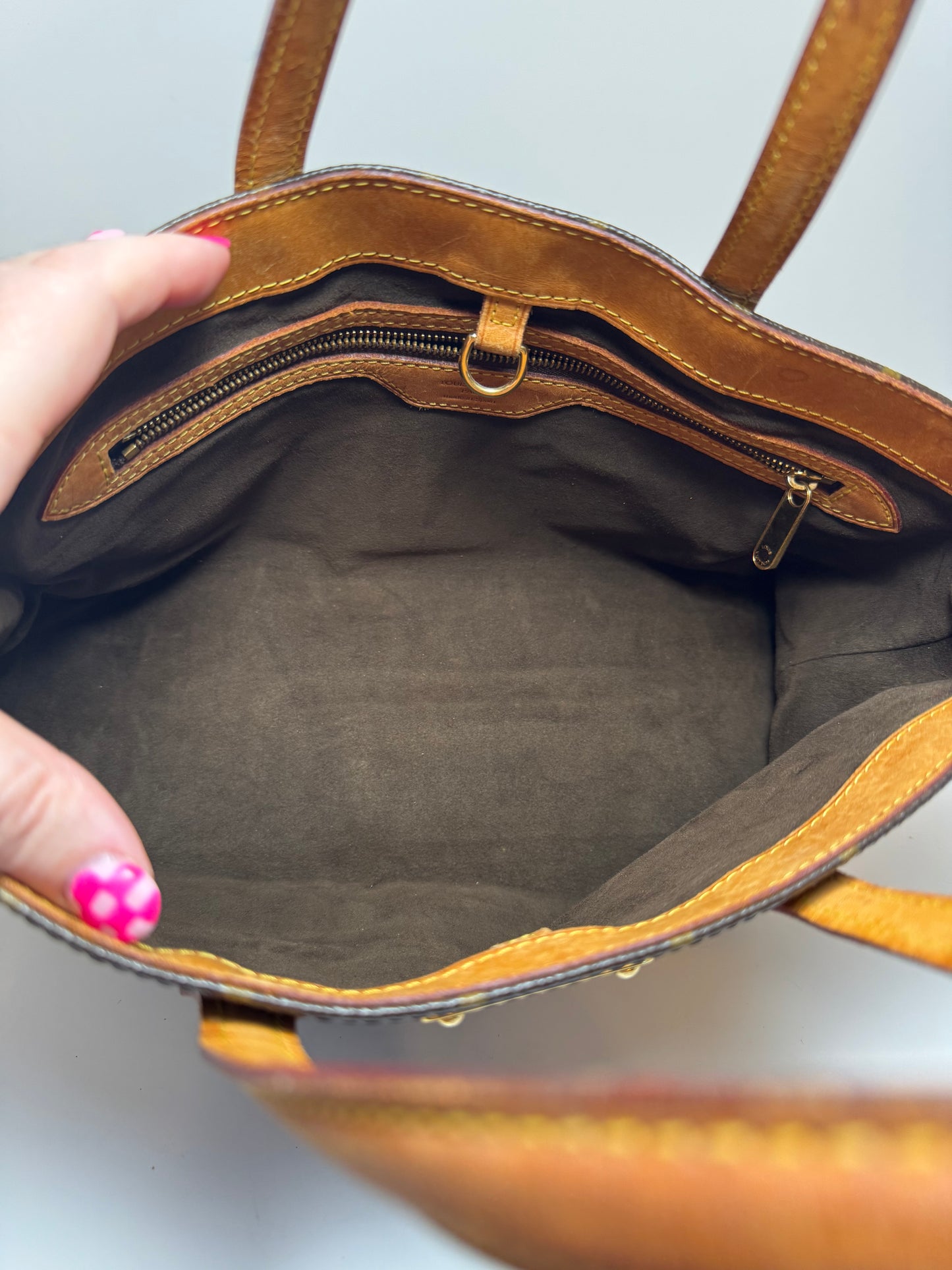 Louis Vuitton Wilshire PM Monogram Bag East West Tote Made in Spain