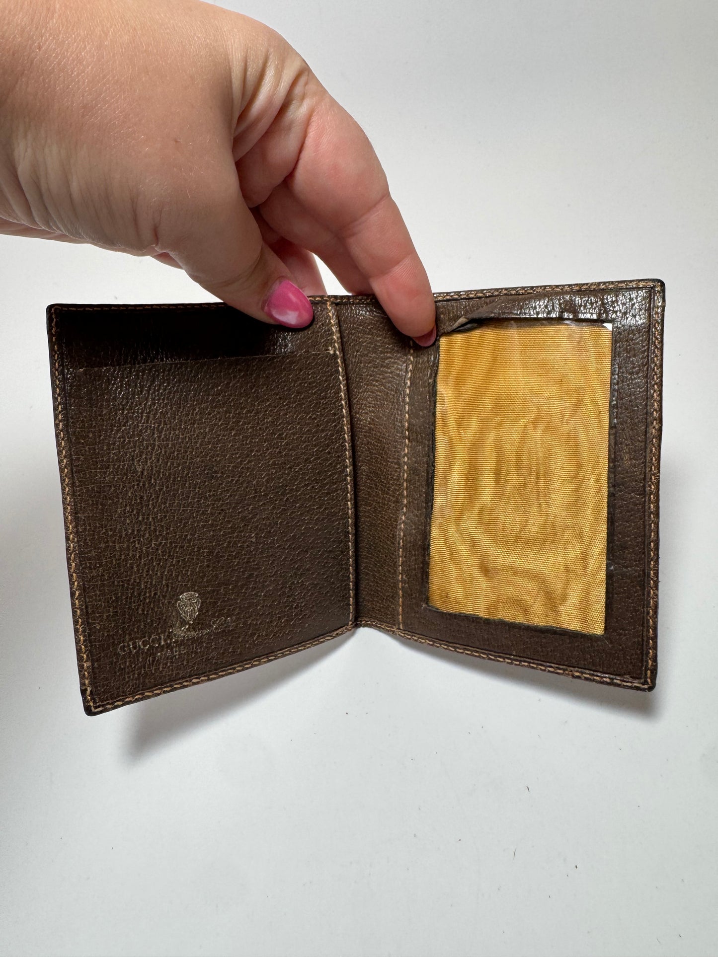 Gucci GG Canvas Card Holder Bifold Wallet