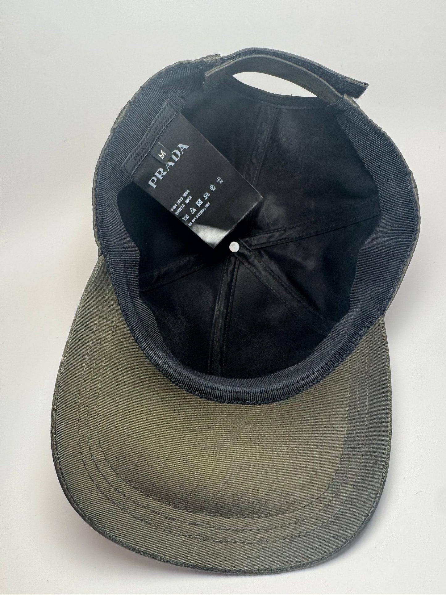 Prada Re-Nylon Baseball Cap - Military Green (Size M)
