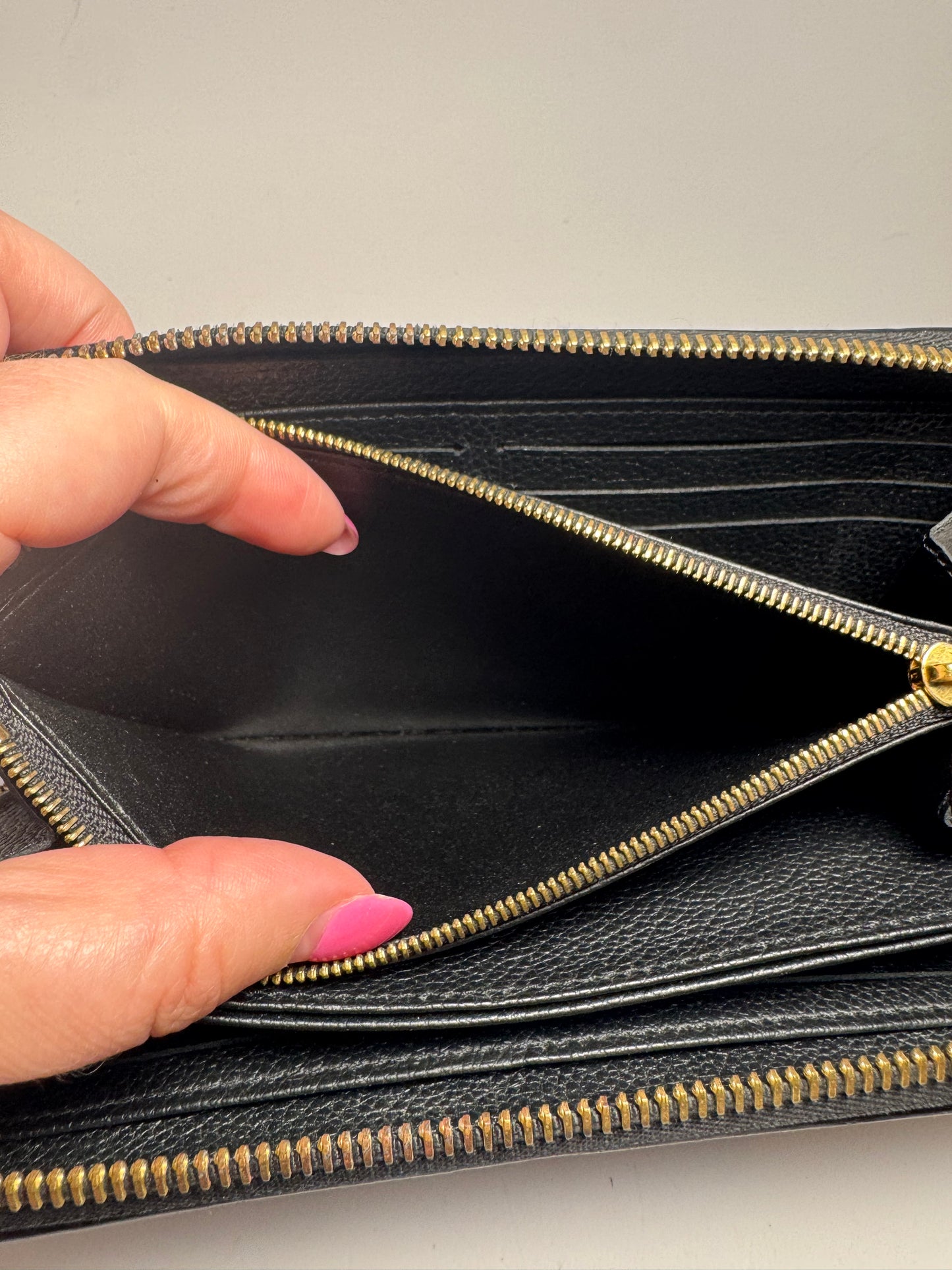 Louis Vuitton Black Empriente Zippy Wallet, 2019 France